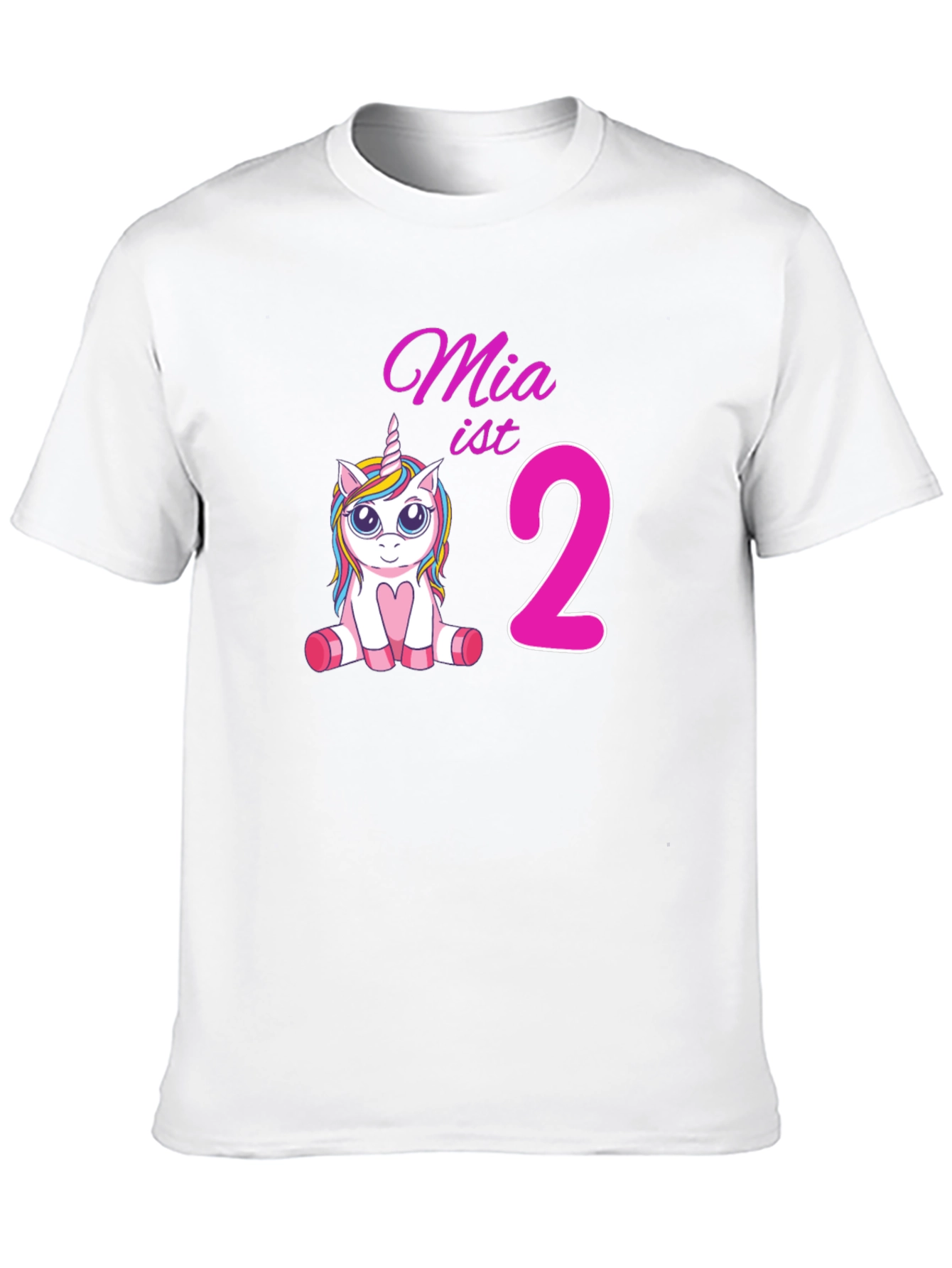 Mias 2nd Birthday Unicorn T-Shirt