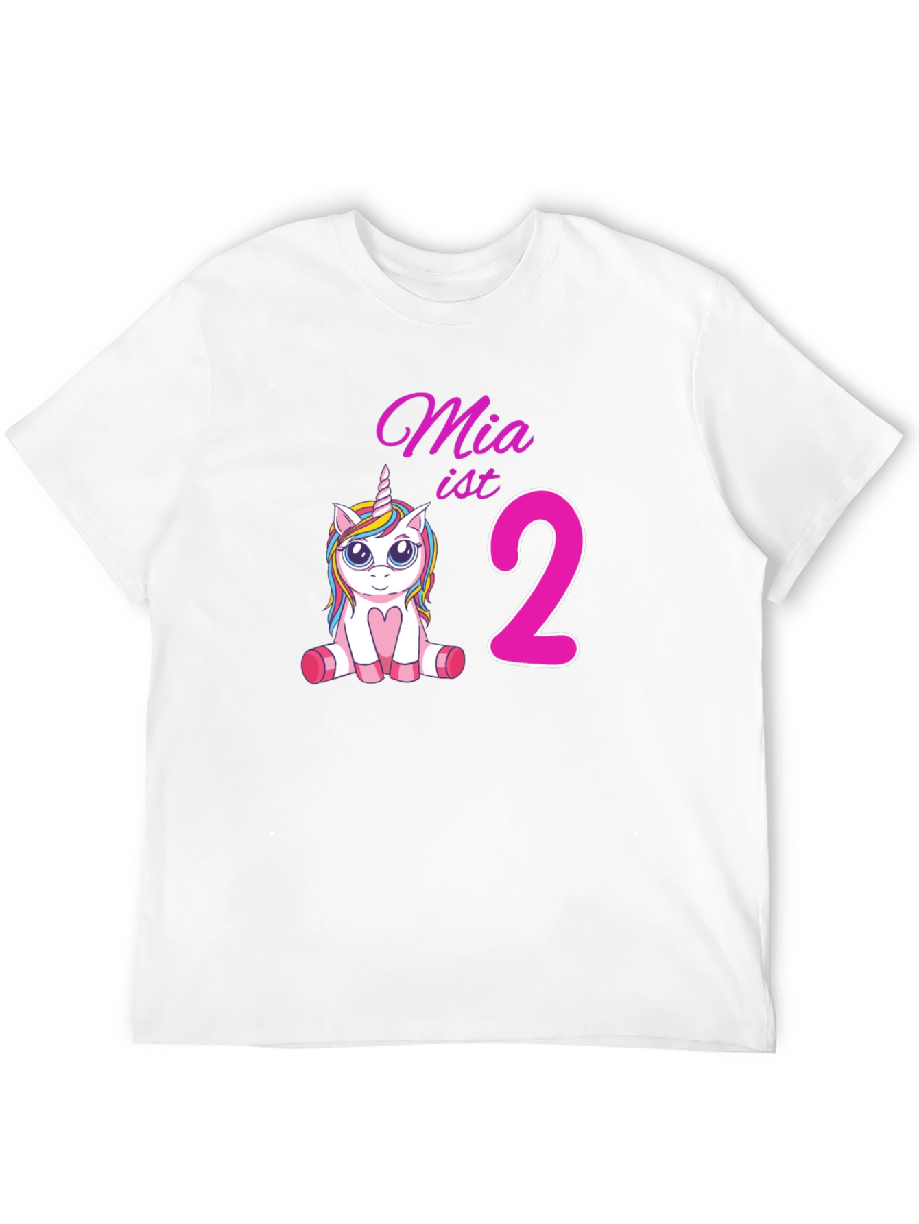 Mias 2nd Birthday Unicorn T-Shirt