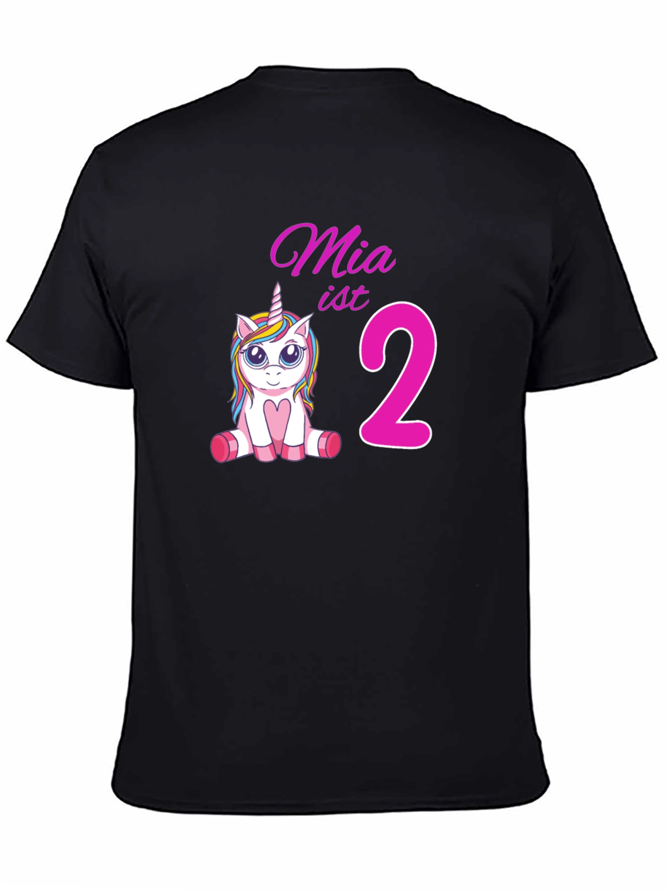 Mias 2nd Birthday Unicorn T-Shirt