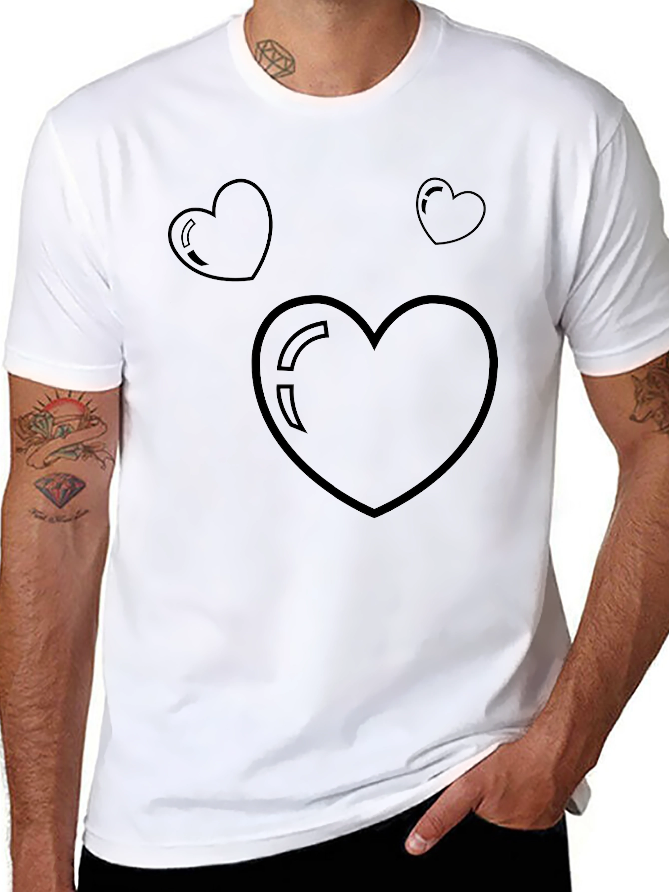 Heart Graphic Tee - Stylish Casual Wear