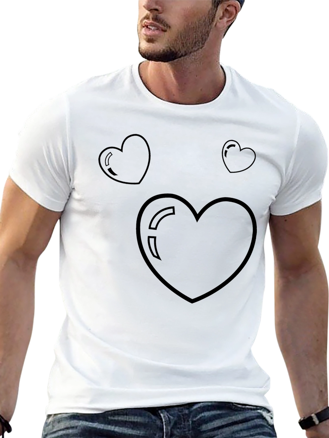 Heart Graphic Tee - Stylish Casual Wear