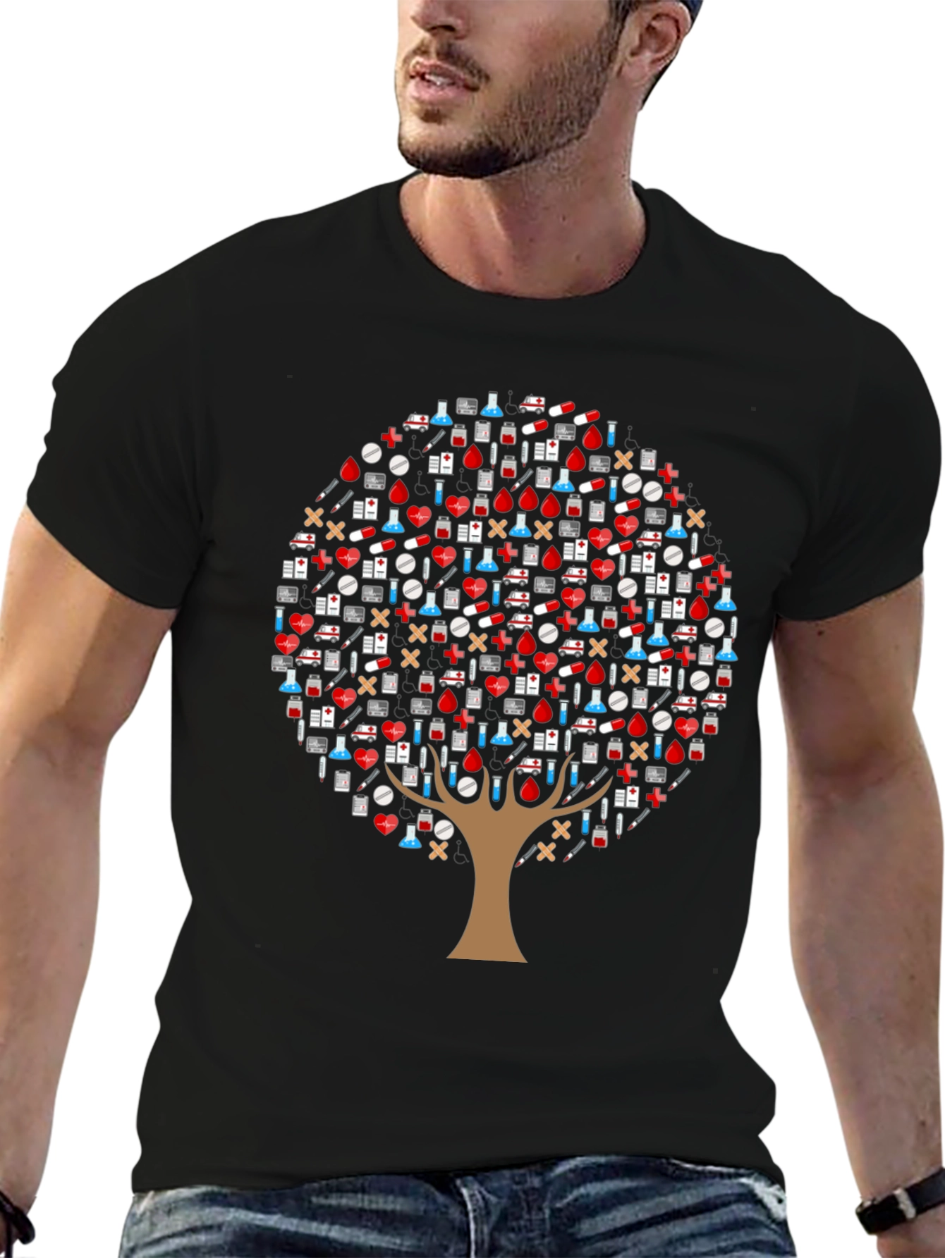 Medical Tree T-Shirt - Healthcare Appreciation