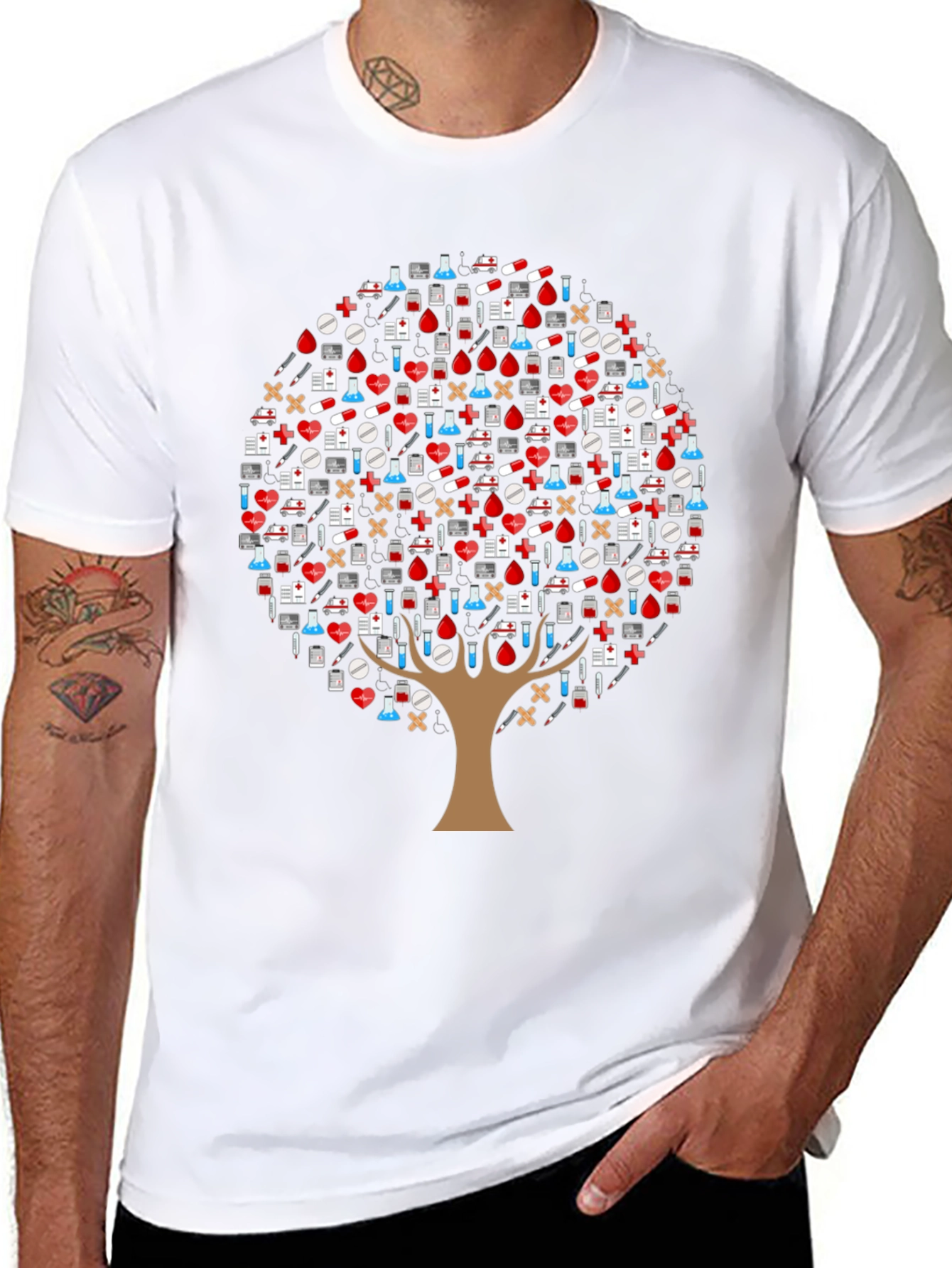 Medical Tree T-Shirt - Healthcare Appreciation