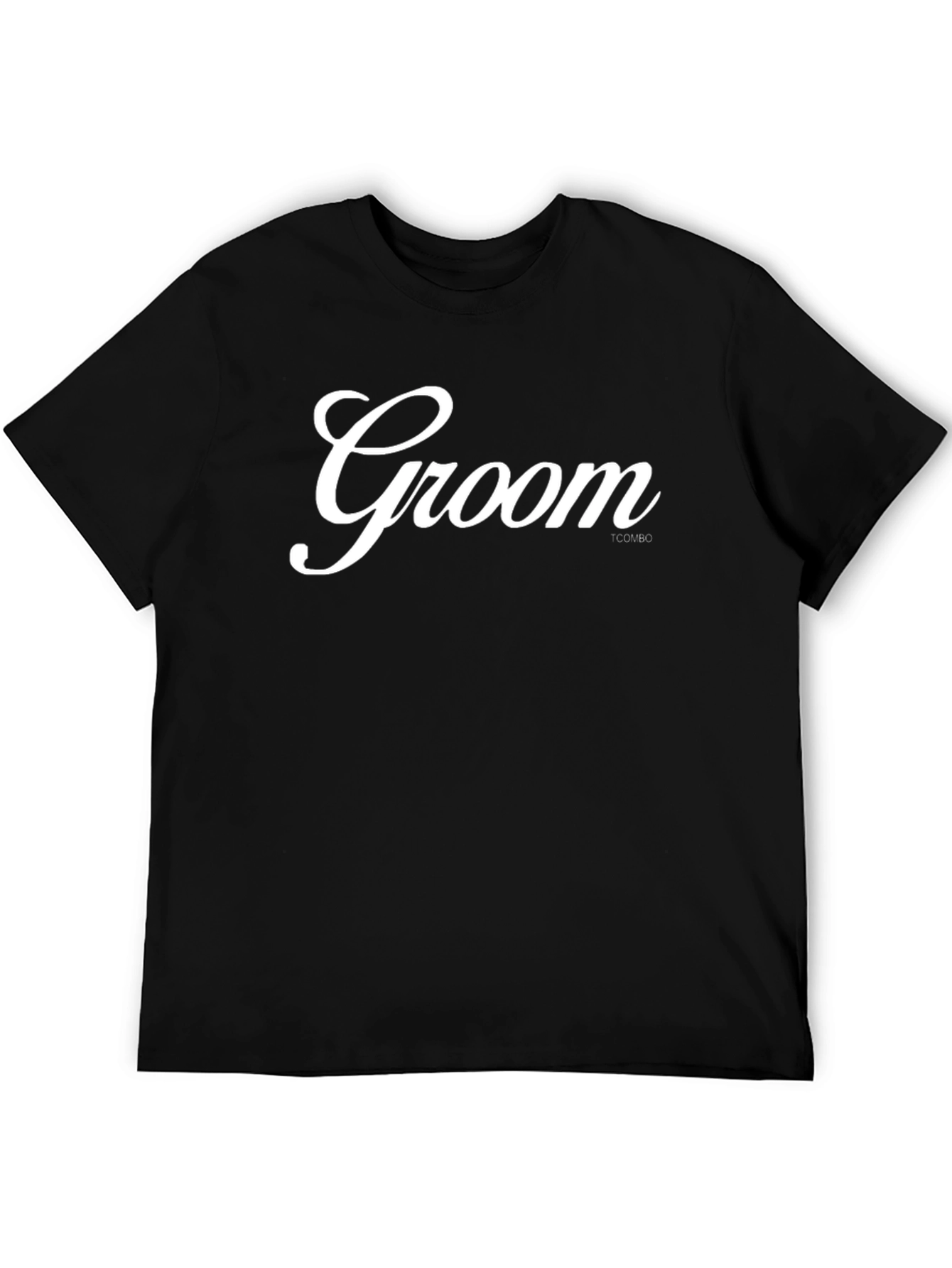 Groom Crew Neck T-Shirt - Black