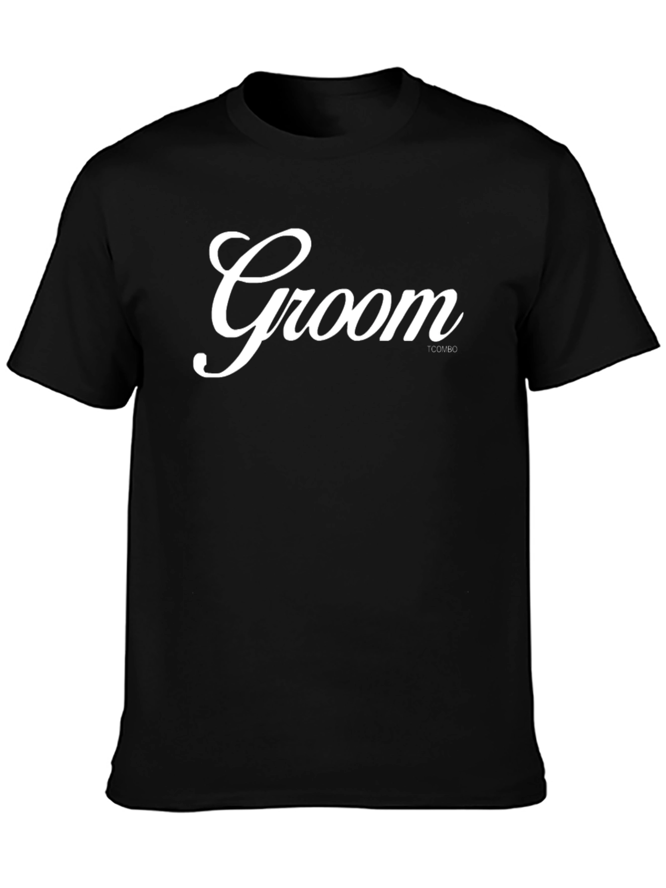 Groom Crew Neck T-Shirt - Black