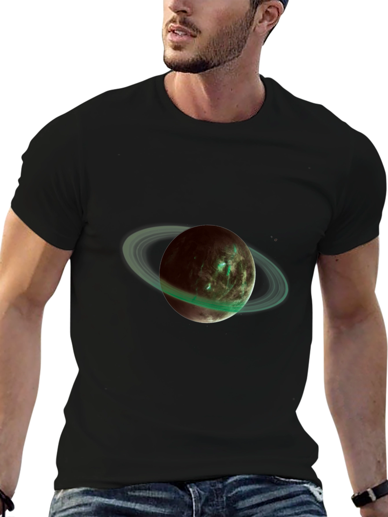 Planet Rings Graphic Tee - Cosmic Style