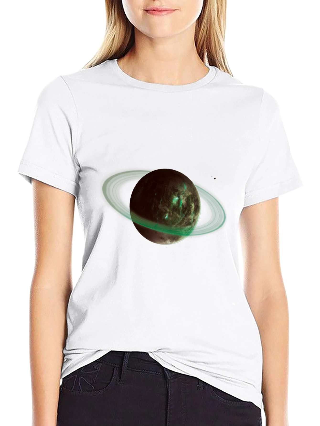 Planet Rings Graphic Tee - Cosmic Style