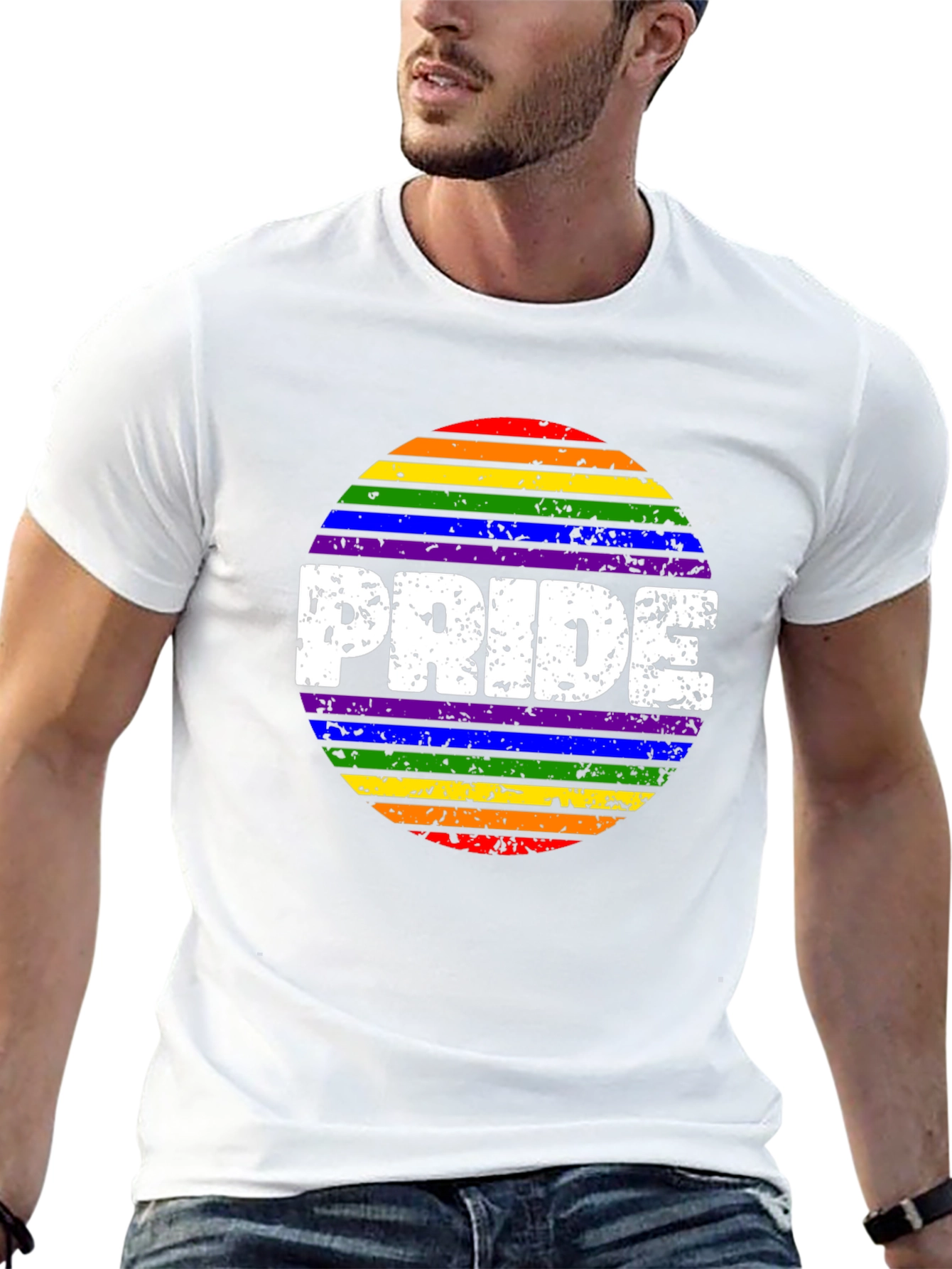 Pride Rainbow Graphic T-Shirt LGBTQ