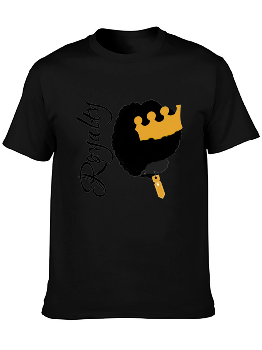 Royalty Graphic Tee - Black King Crown T-Shirt