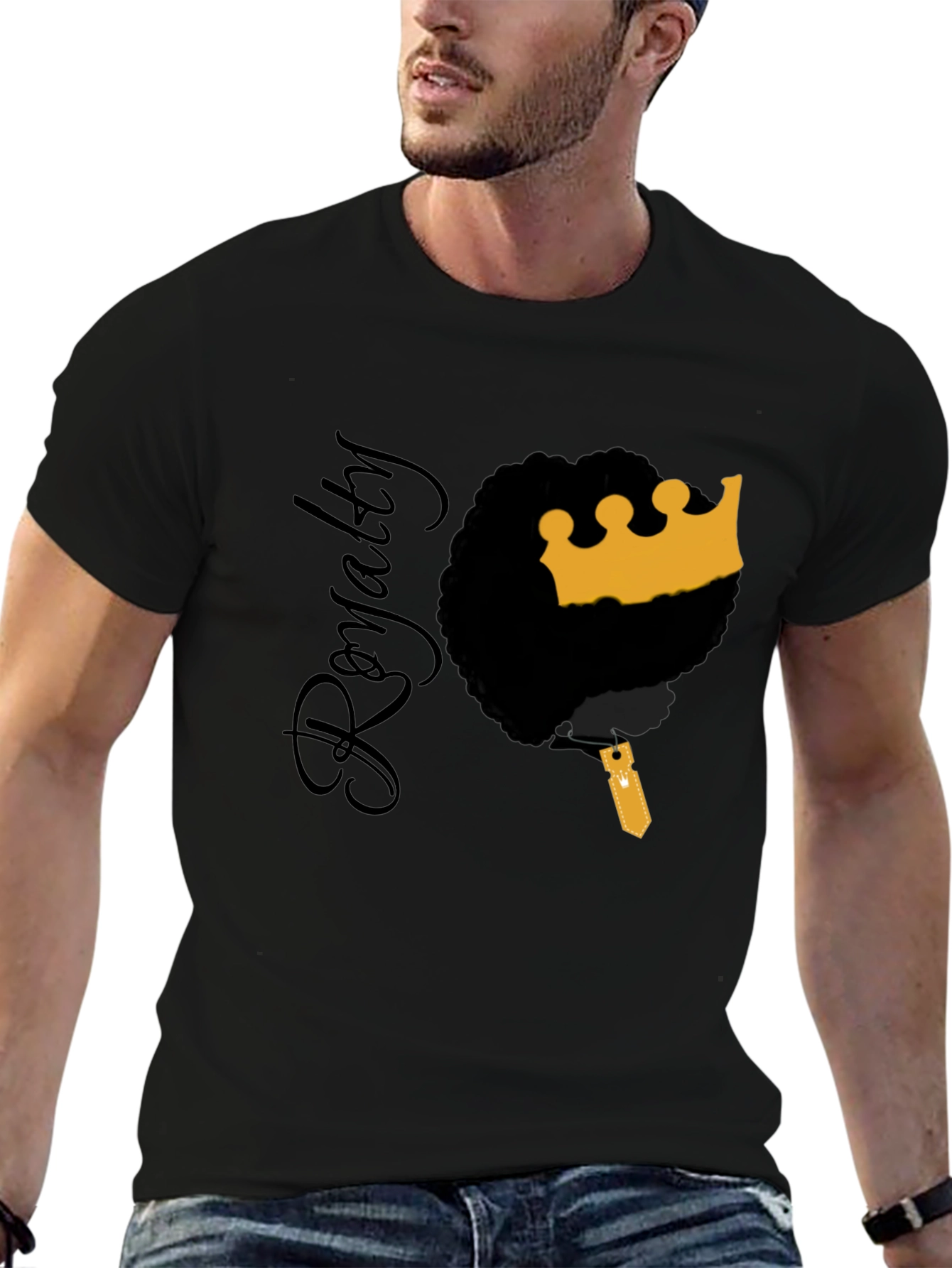 Royalty Graphic Tee - Black King Crown T-Shirt