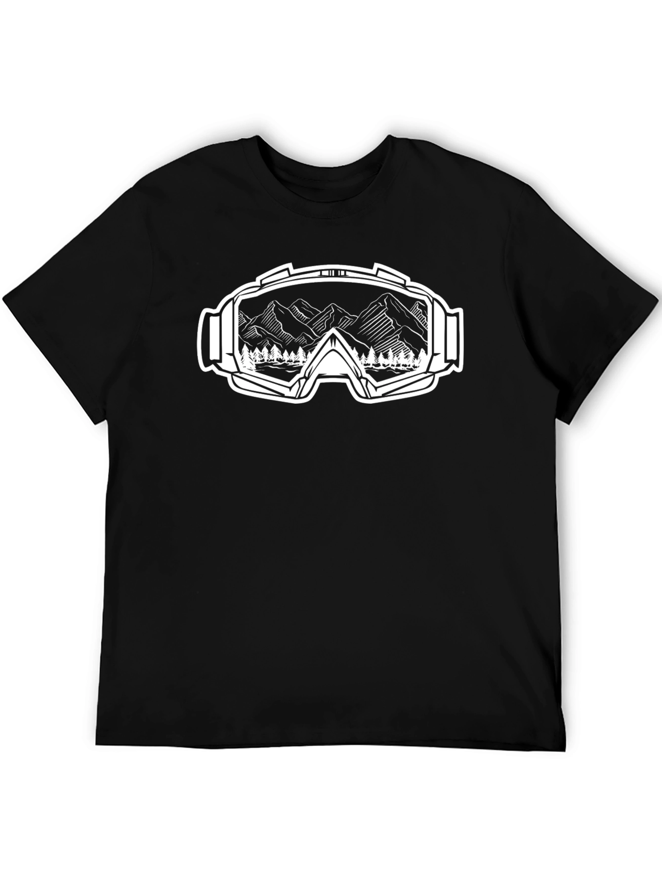 Mountain Goggle Graphic Tee - Nature Inspired Shirt