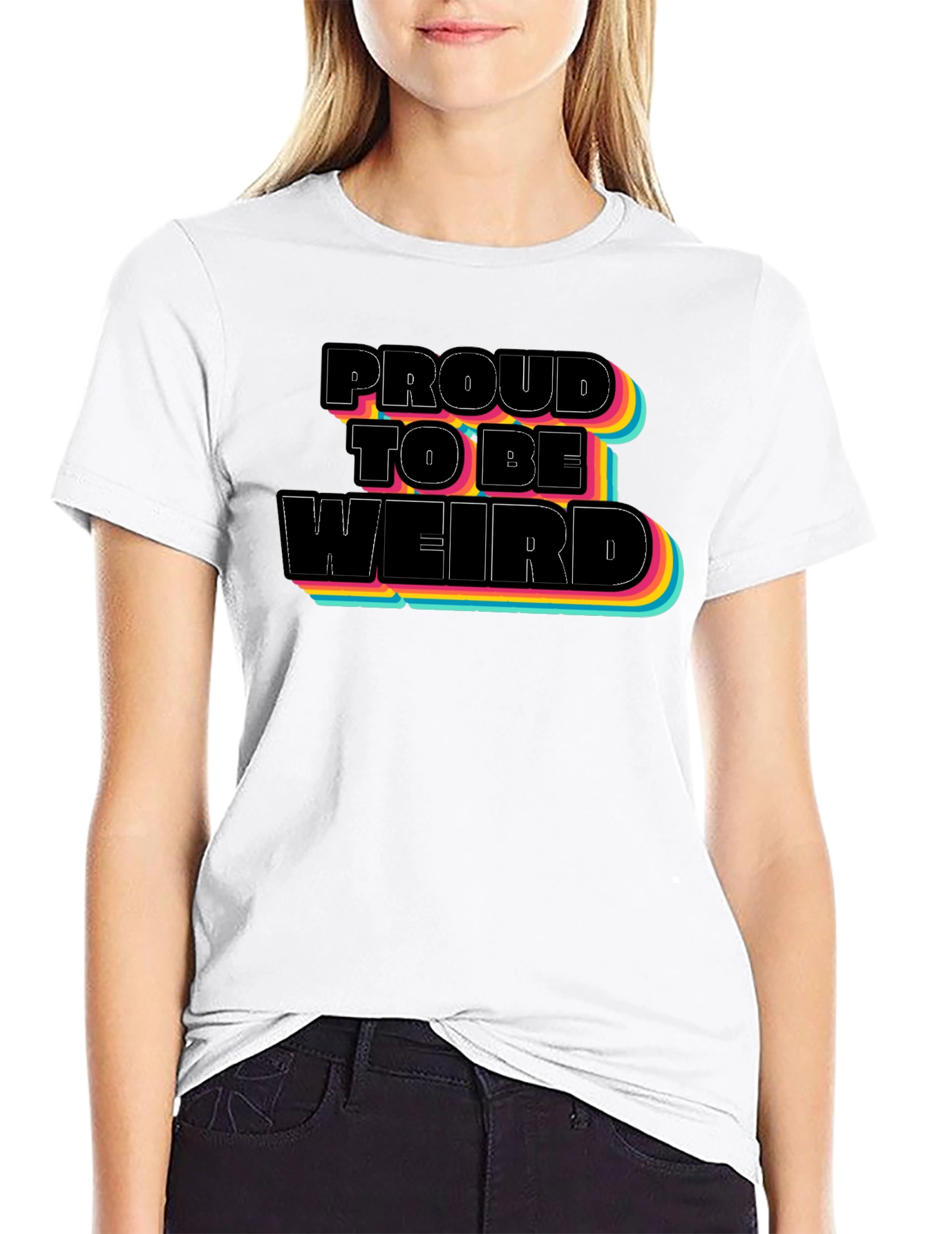 Proud to be Weird Black T-Shirt