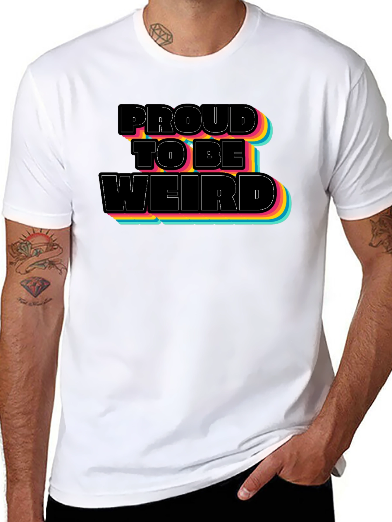 Proud to be Weird Black T-Shirt