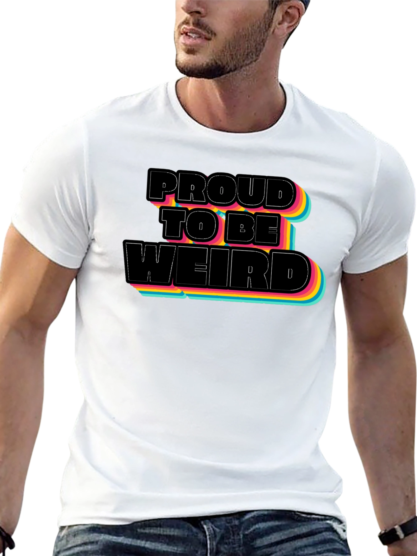 Proud to be Weird Black T-Shirt