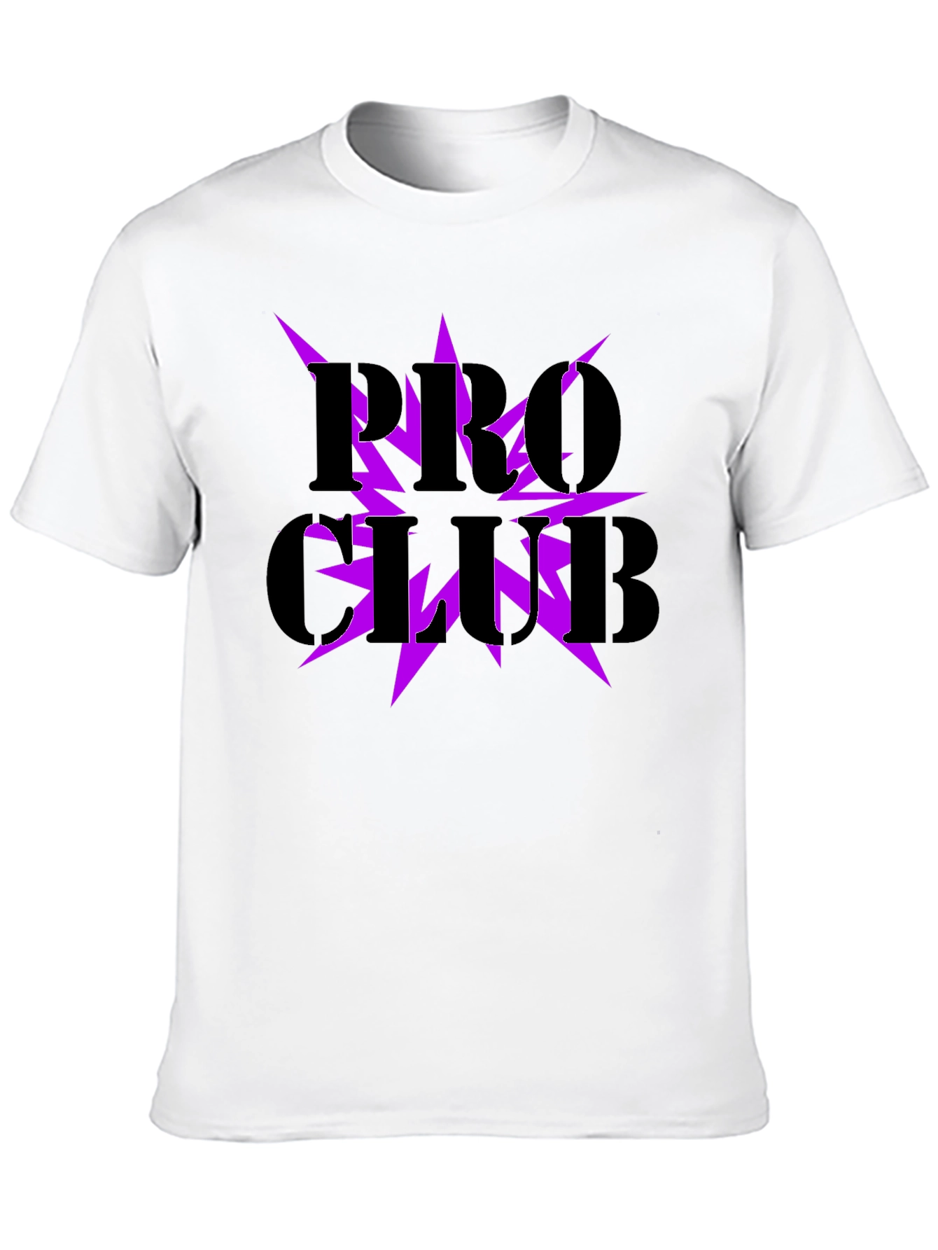 Pro Club Graphic Tee - Black with Purple Lightning