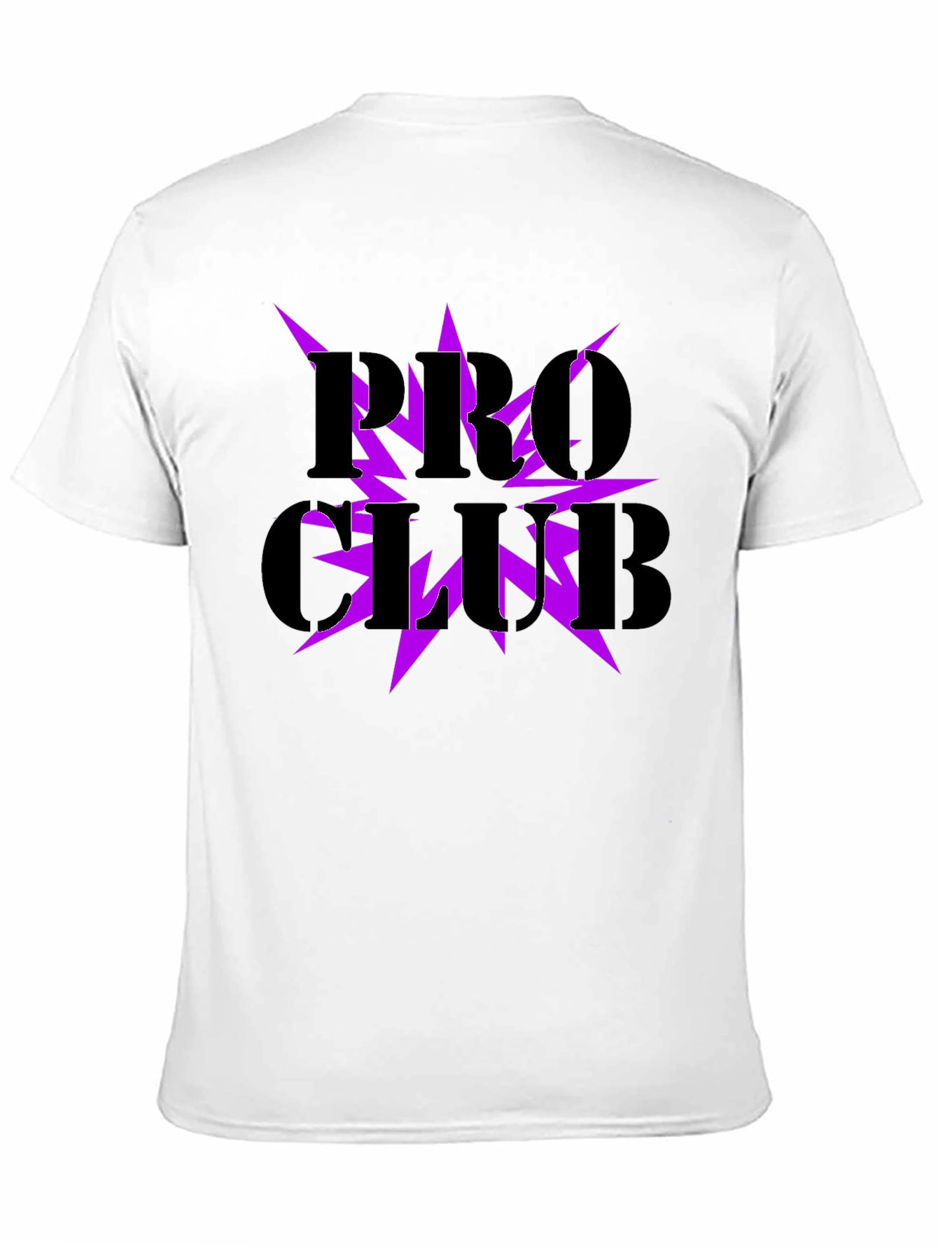 Pro Club Graphic Tee - Black with Purple Lightning