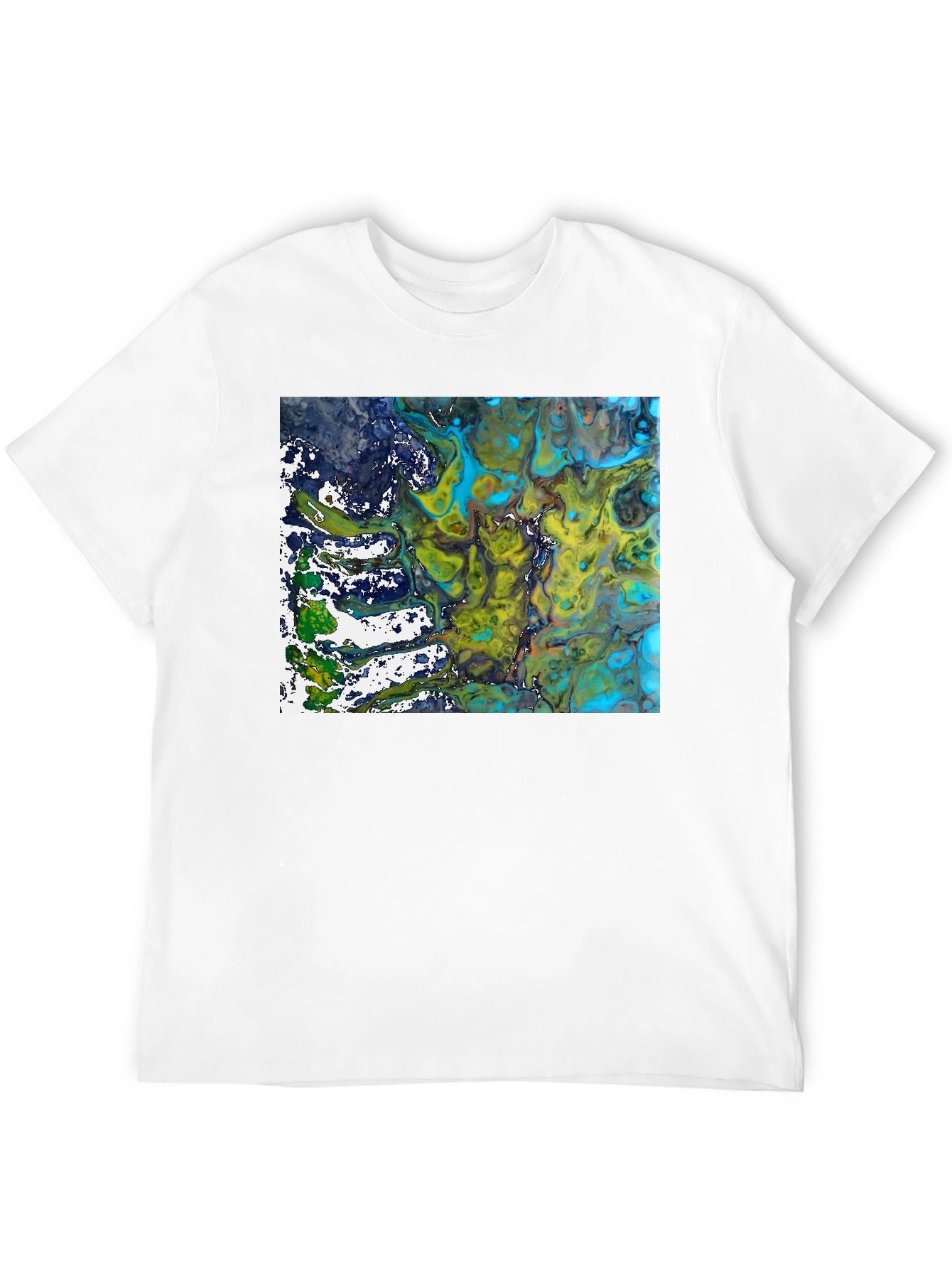 Abstract Art Graphic Tee - Modern Black T-Shirt