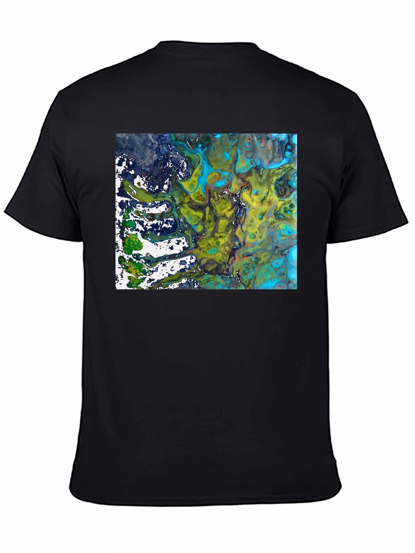 Abstract Art Graphic Tee - Modern Black T-Shirt
