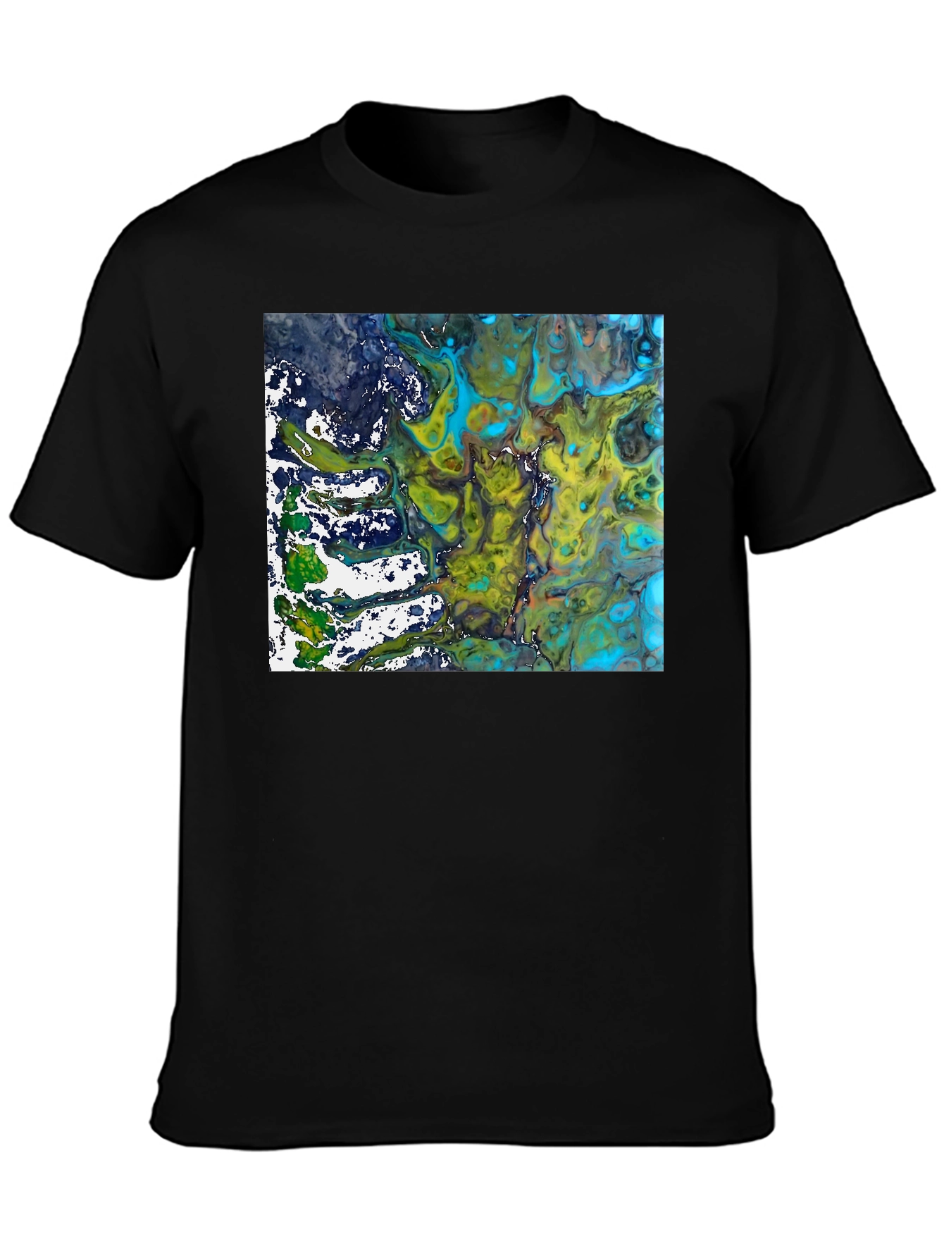 Abstract Art Graphic Tee - Modern Black T-Shirt