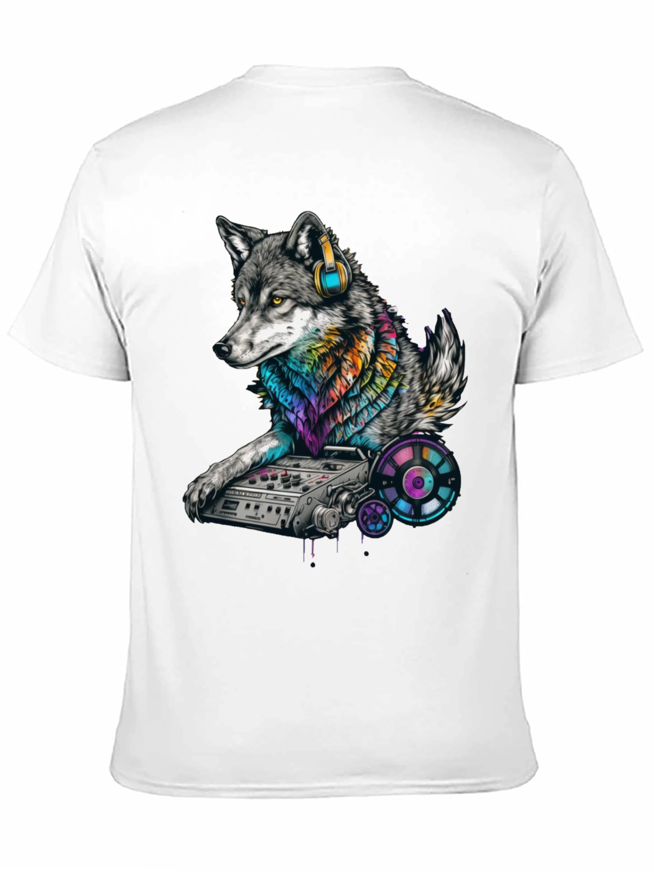 DJ Wolf Graphic T-Shirt - Unique Music Lover Tee