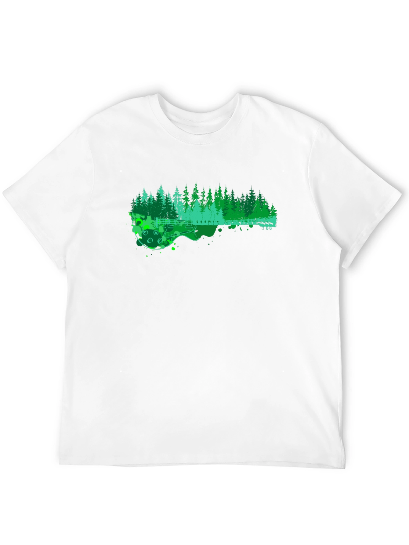 Nature Guitar T-Shirt - Black