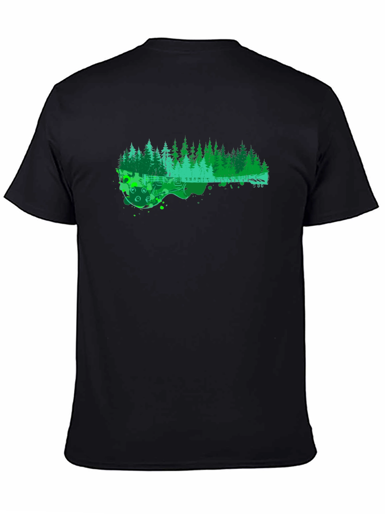 Nature Guitar T-Shirt - Black