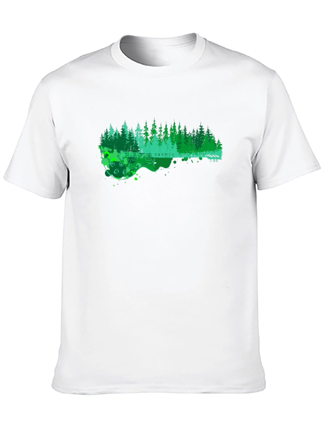 Nature Guitar T-Shirt - Black