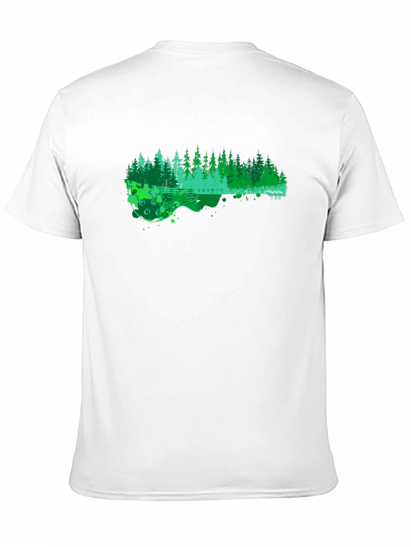 Nature Guitar T-Shirt - Black