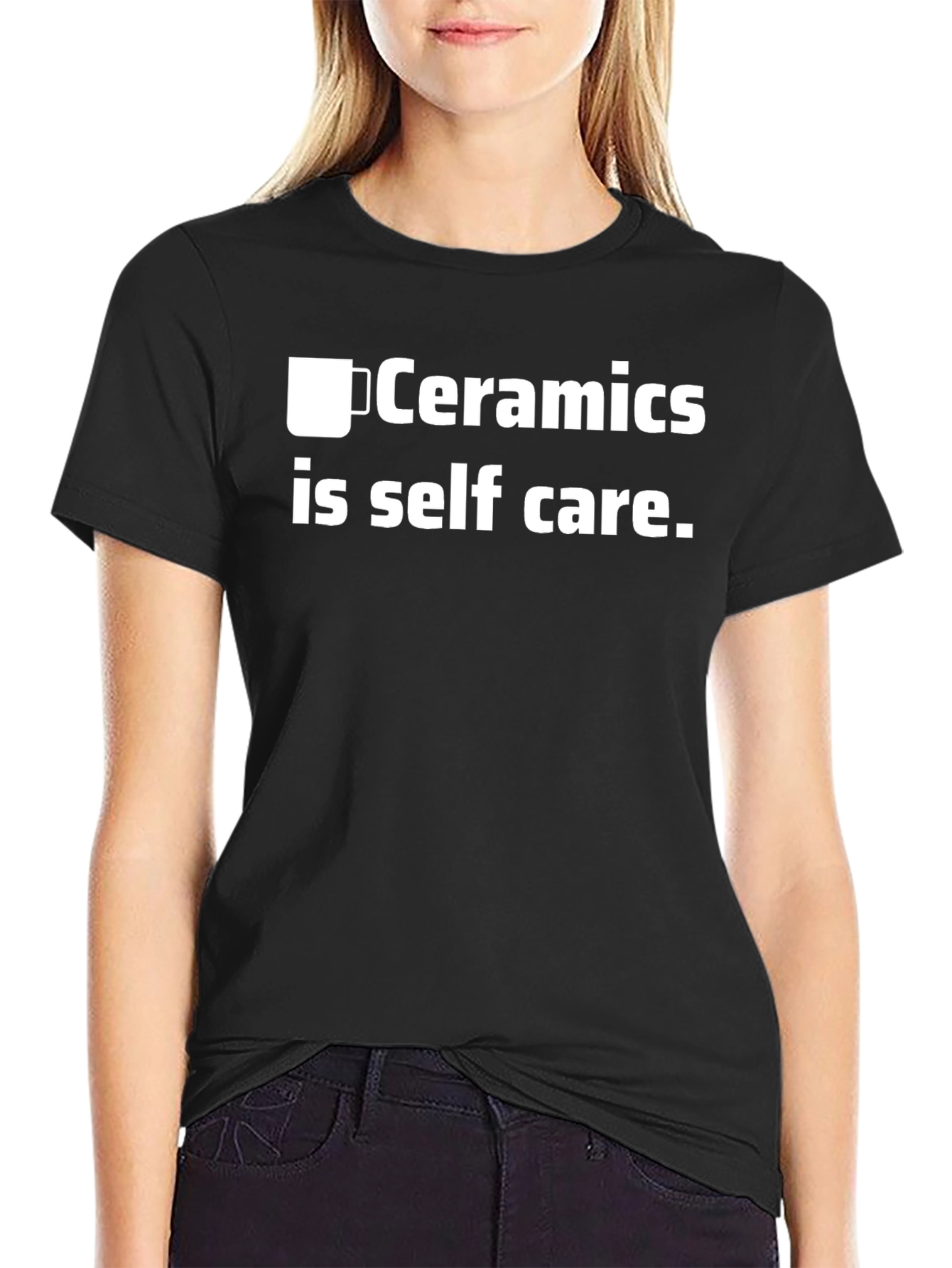 Ceramics is Self Care Black T-Shirt
