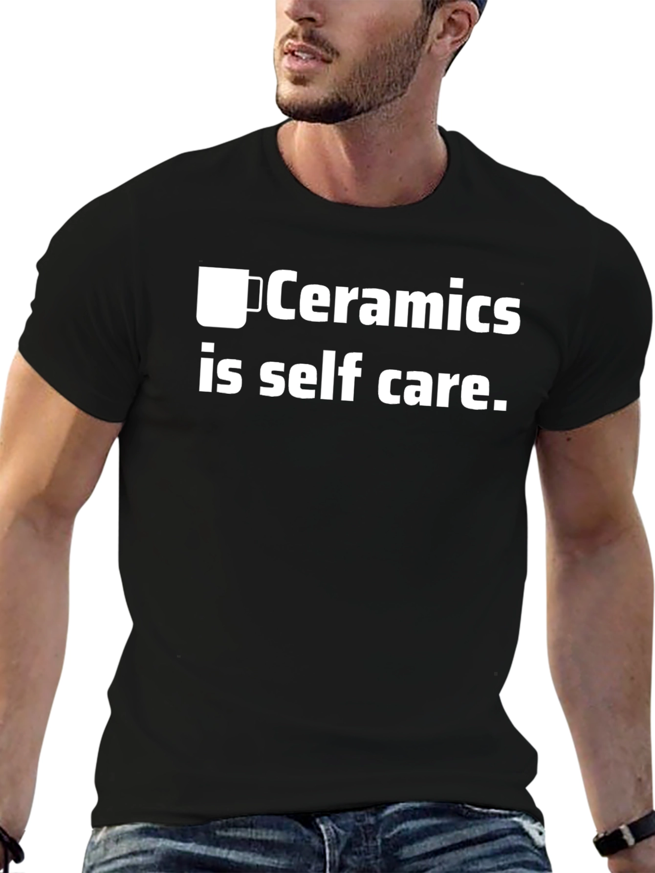 Ceramics is Self Care Black T-Shirt
