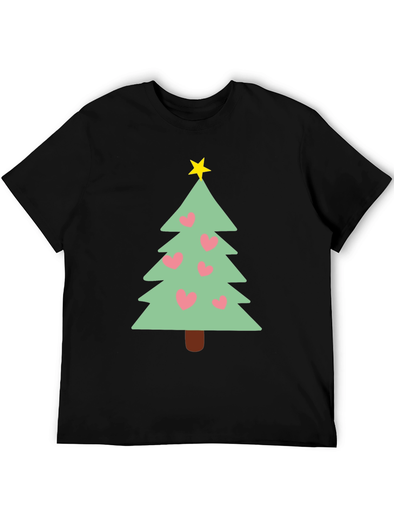 Festive Christmas Tree Heart T-Shirt