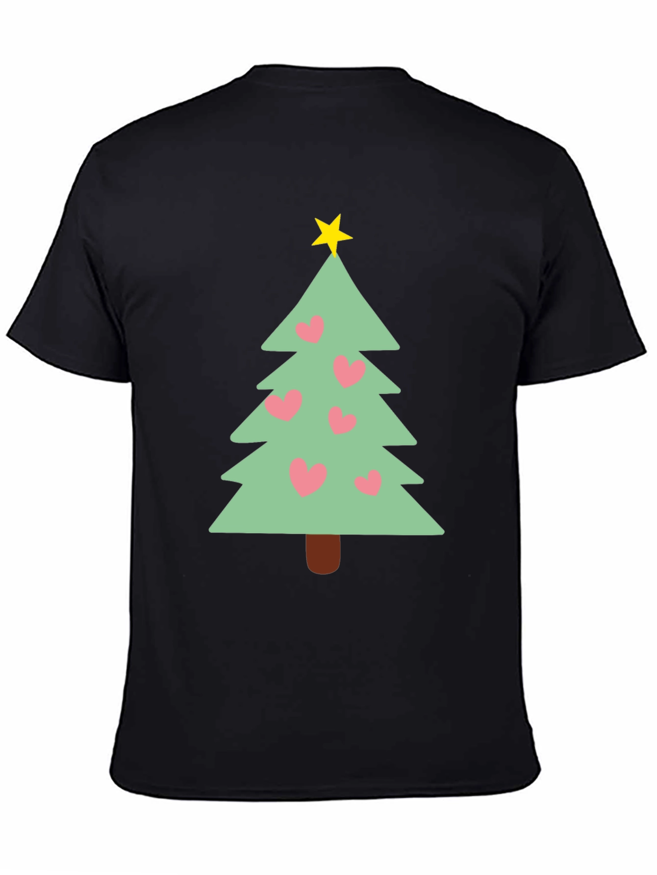 Festive Christmas Tree Heart T-Shirt