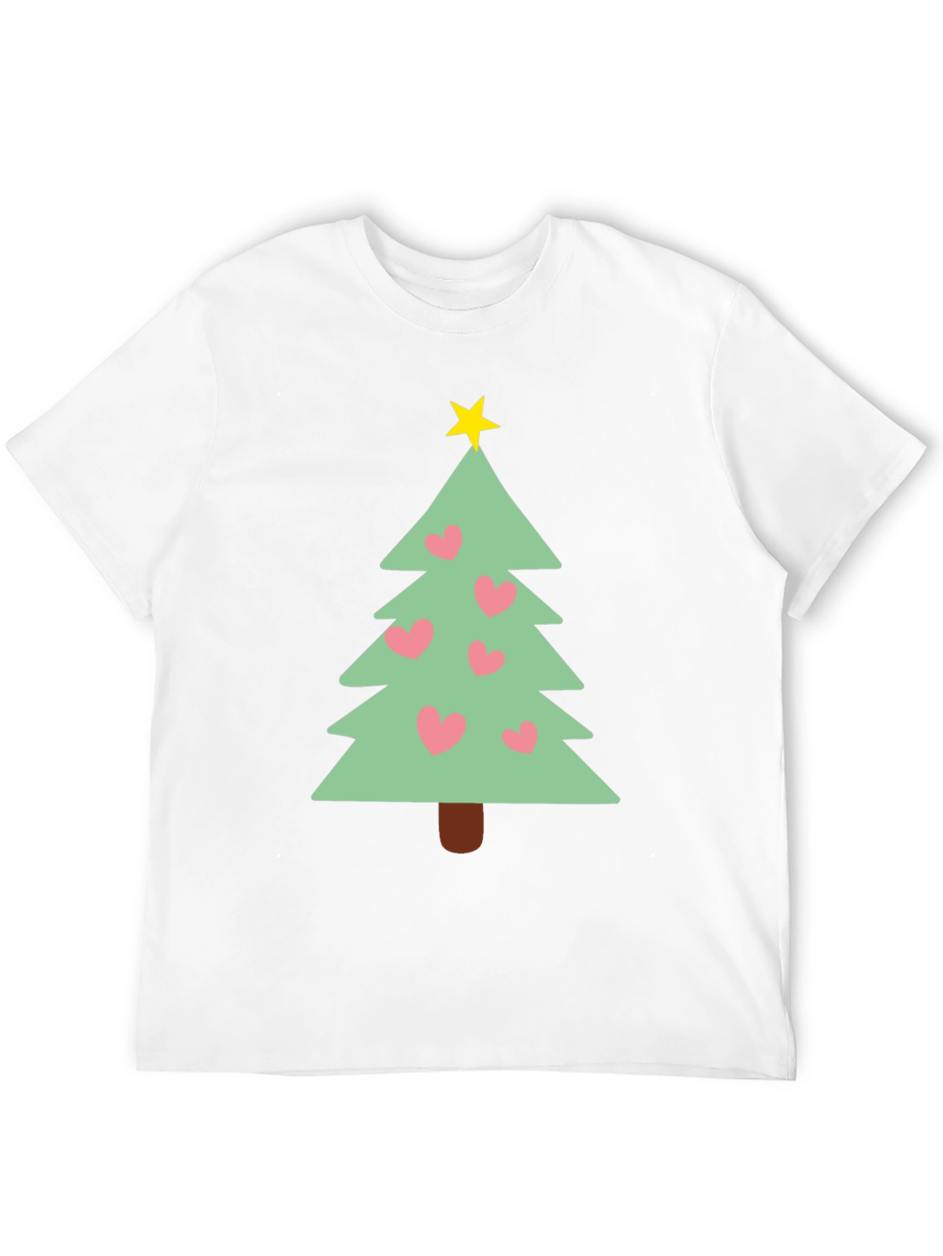 Festive Christmas Tree Heart T-Shirt
