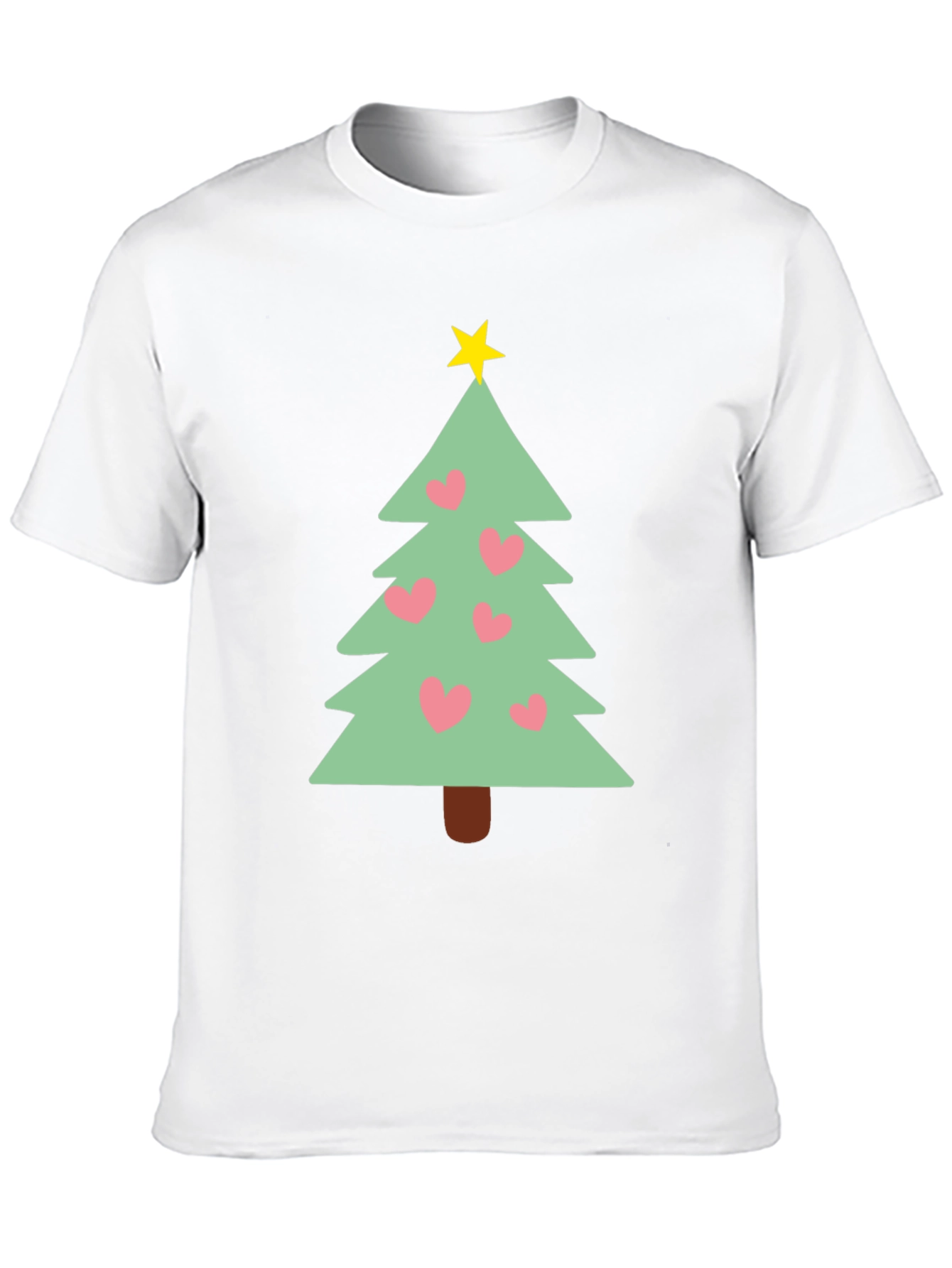 Festive Christmas Tree Heart T-Shirt