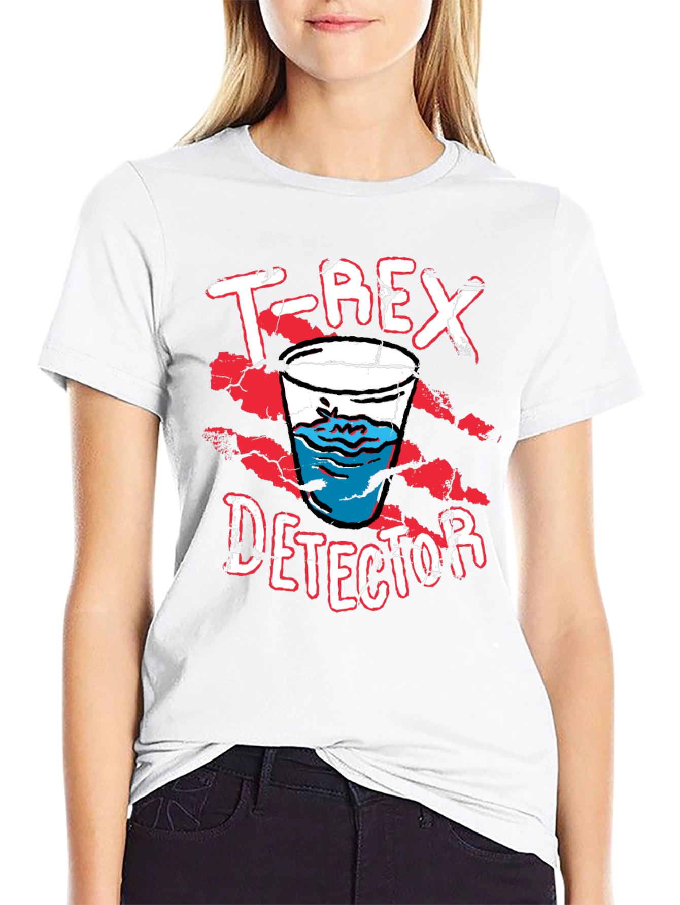 T-Rex Detector Novelty Graphic T-Shirt
