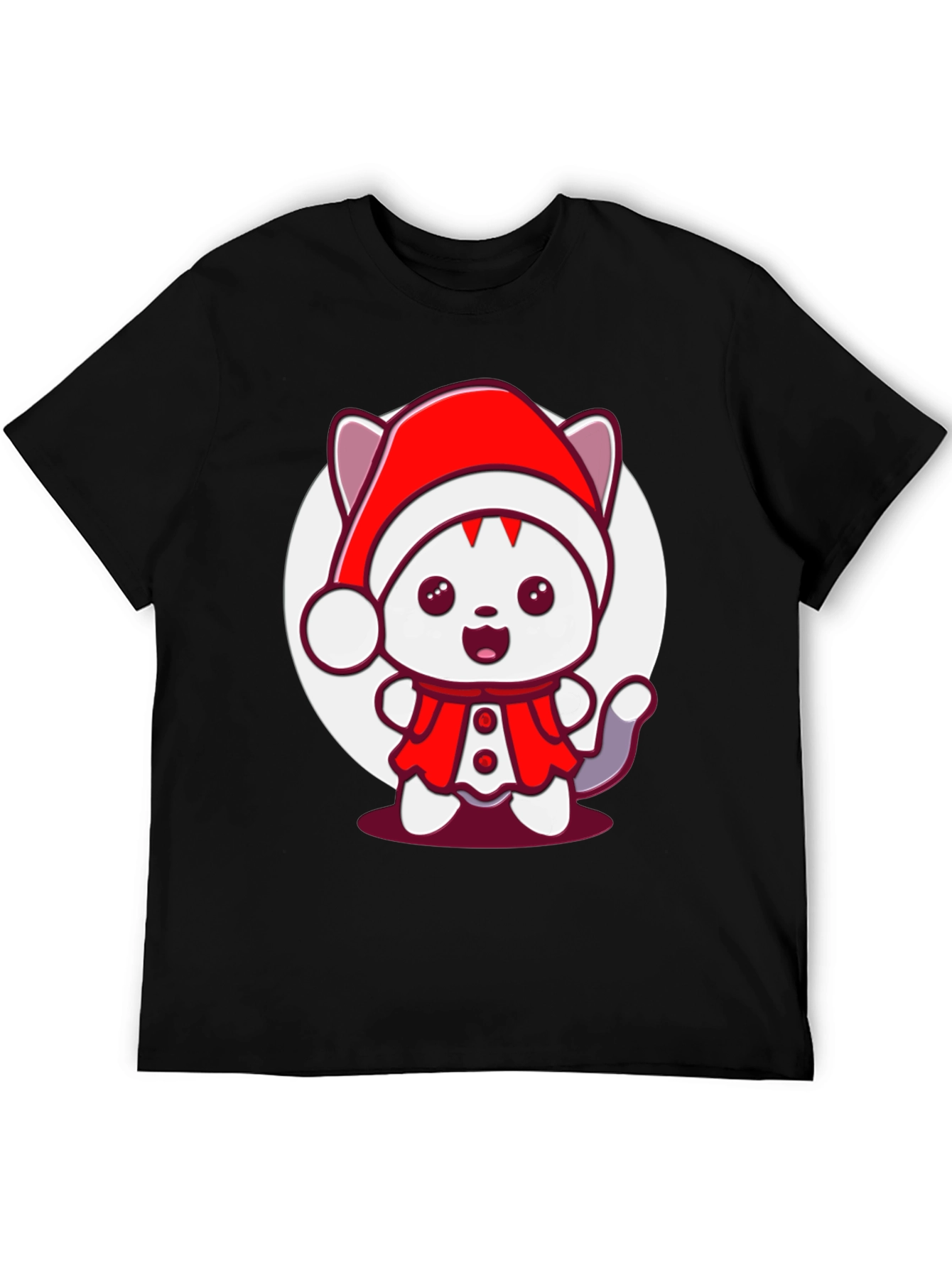 Festive Cat T-Shirt - Holiday Cheer