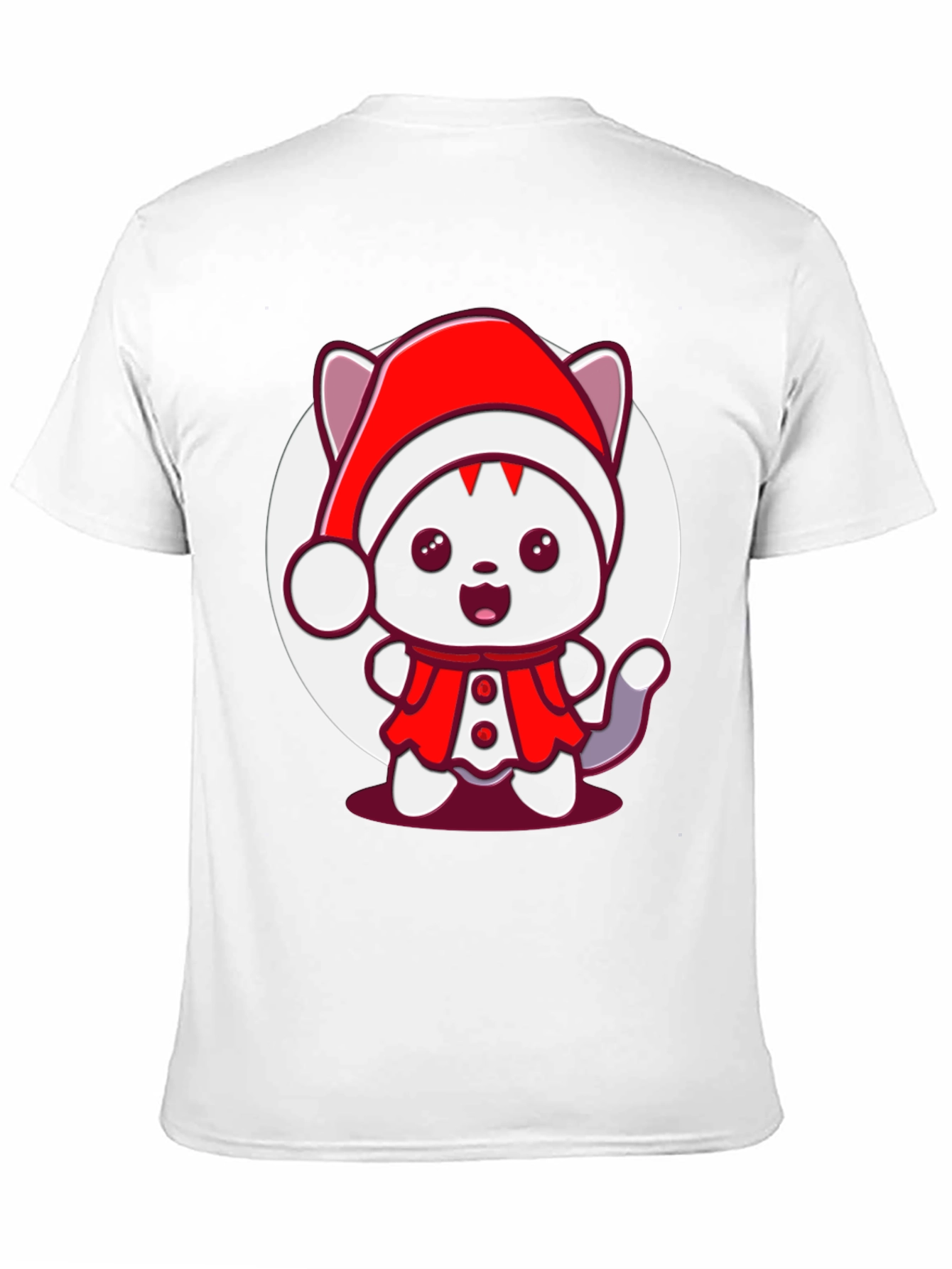 Festive Cat T-Shirt - Holiday Cheer