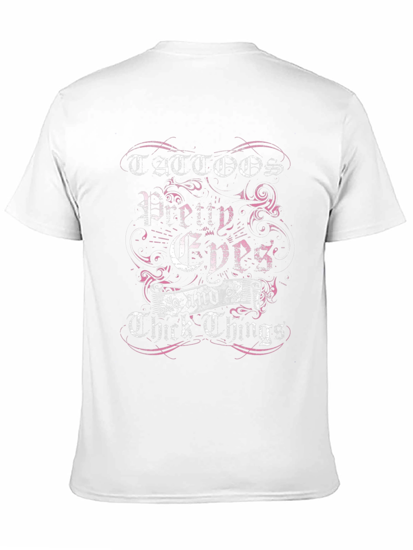 Tattoos Pretty Eyes & Thick Things Black Graphic Tee