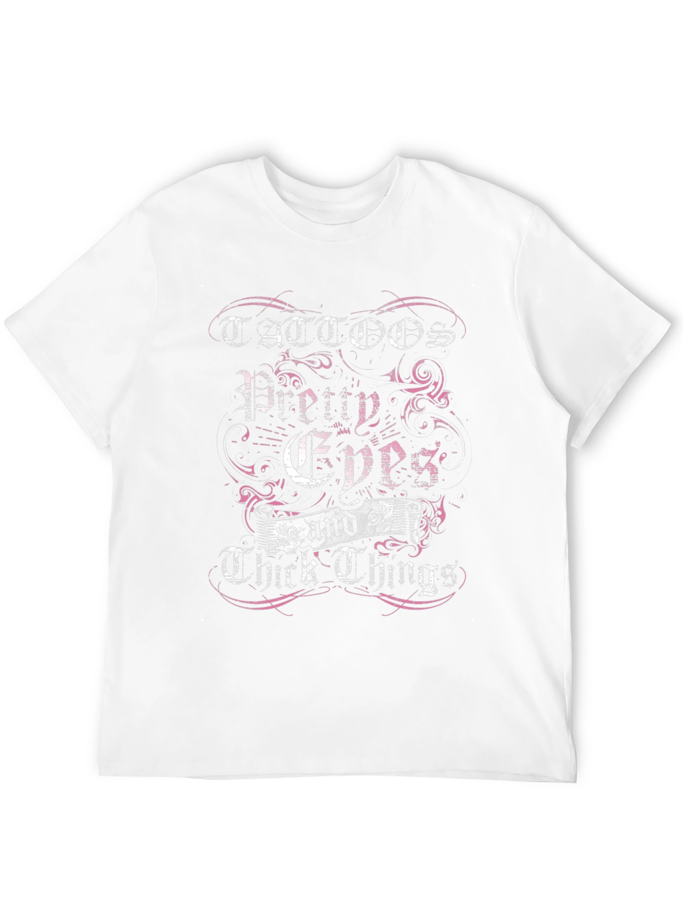 Tattoos Pretty Eyes & Thick Things Black Graphic Tee