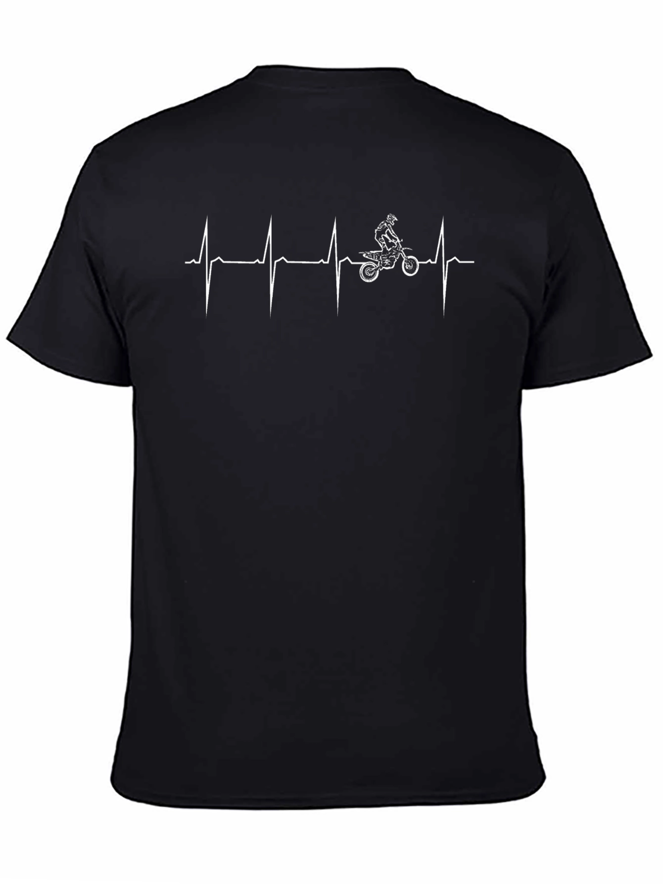 Motorcycle Heartbeat Graphic Tee