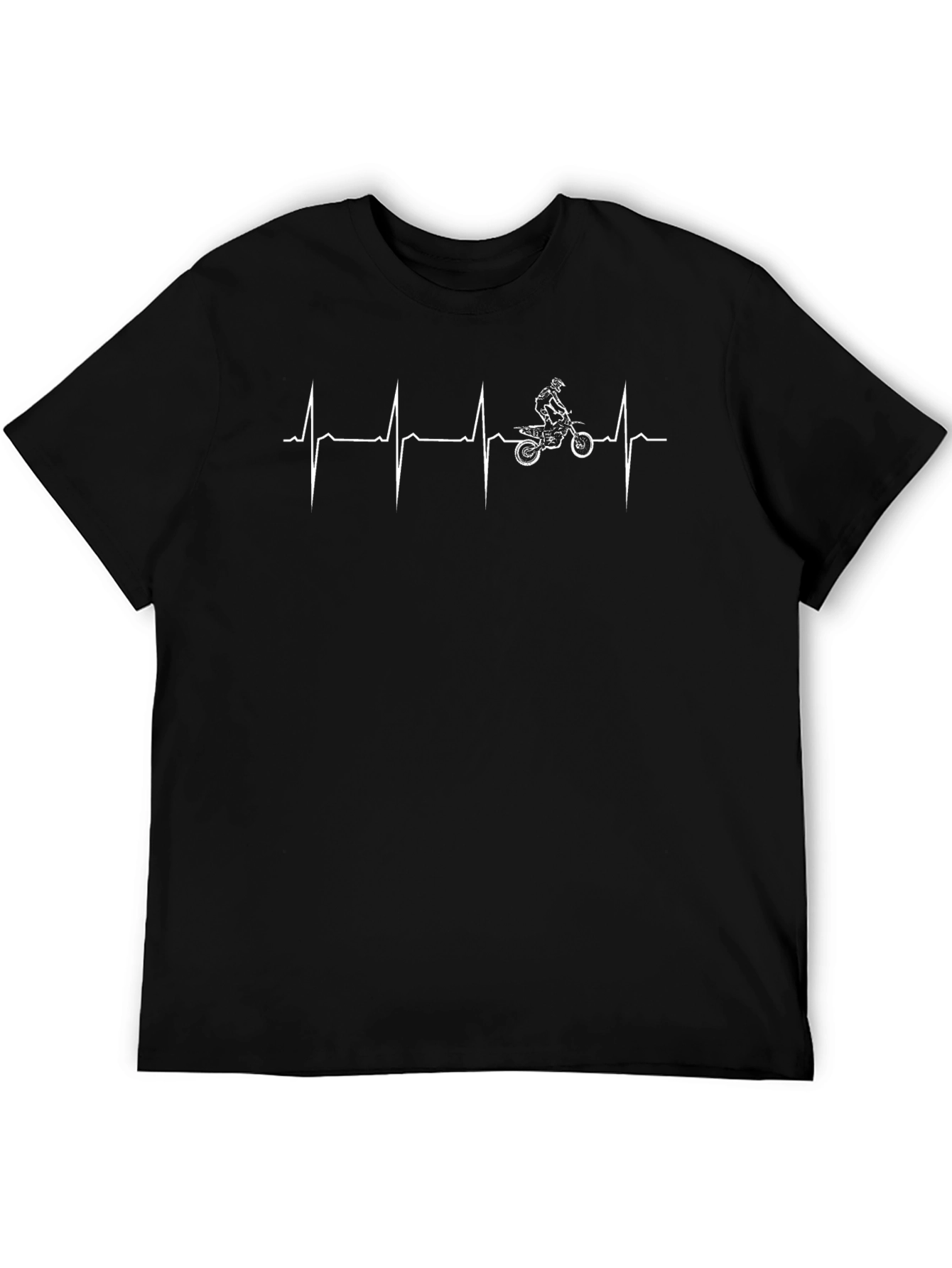 Motorcycle Heartbeat Graphic Tee