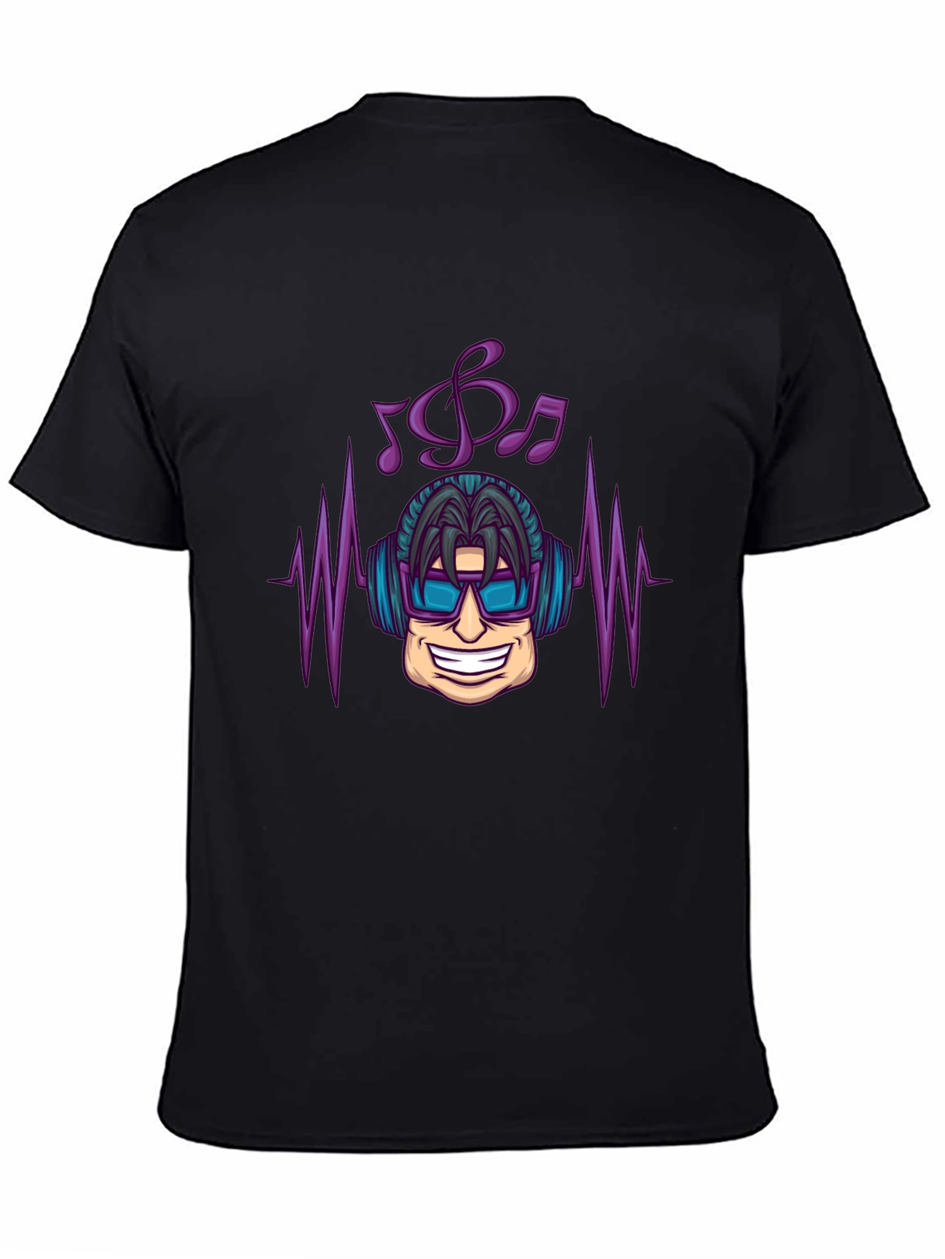 Cool DJ Graphic Black T-Shirt