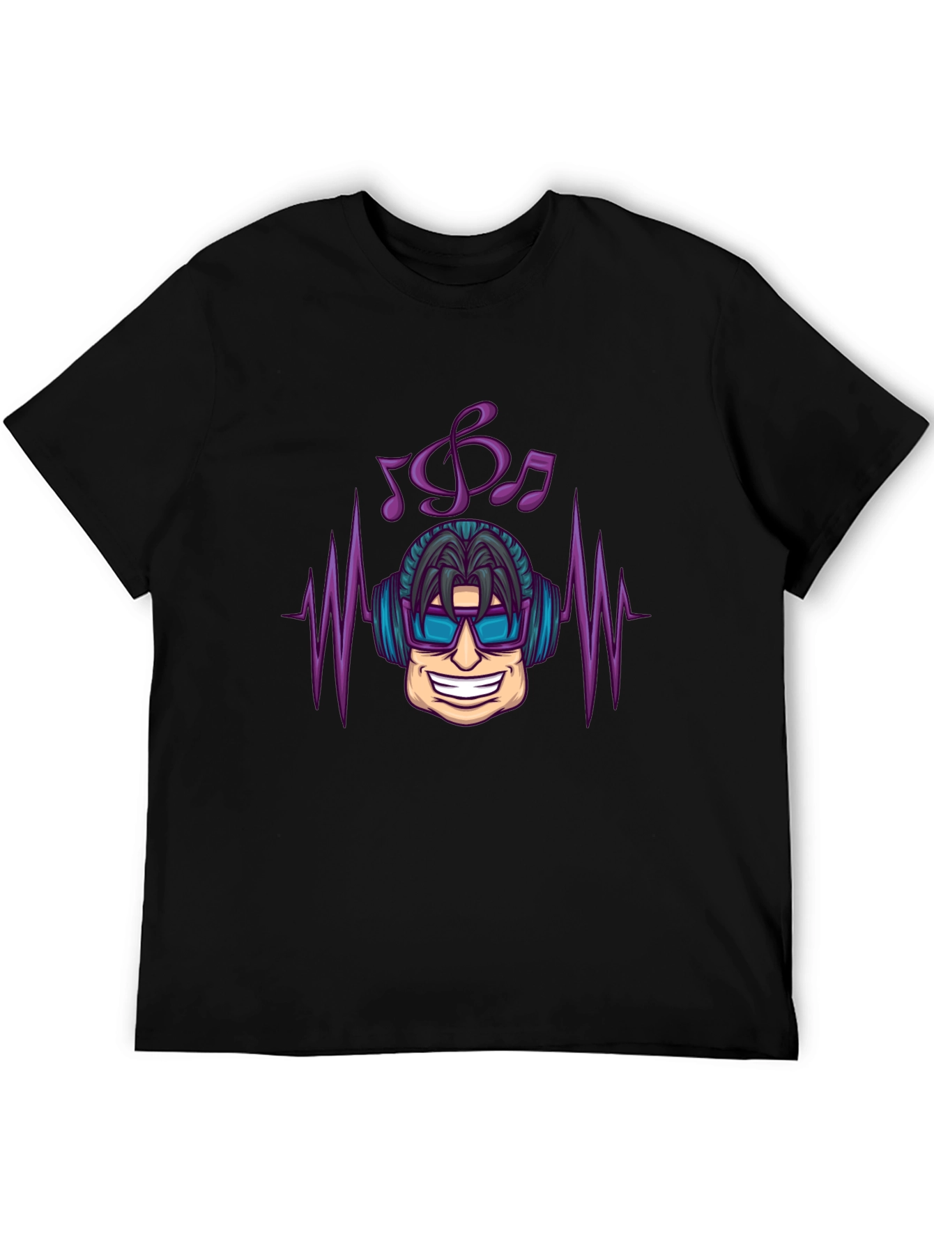 Cool DJ Graphic Black T-Shirt