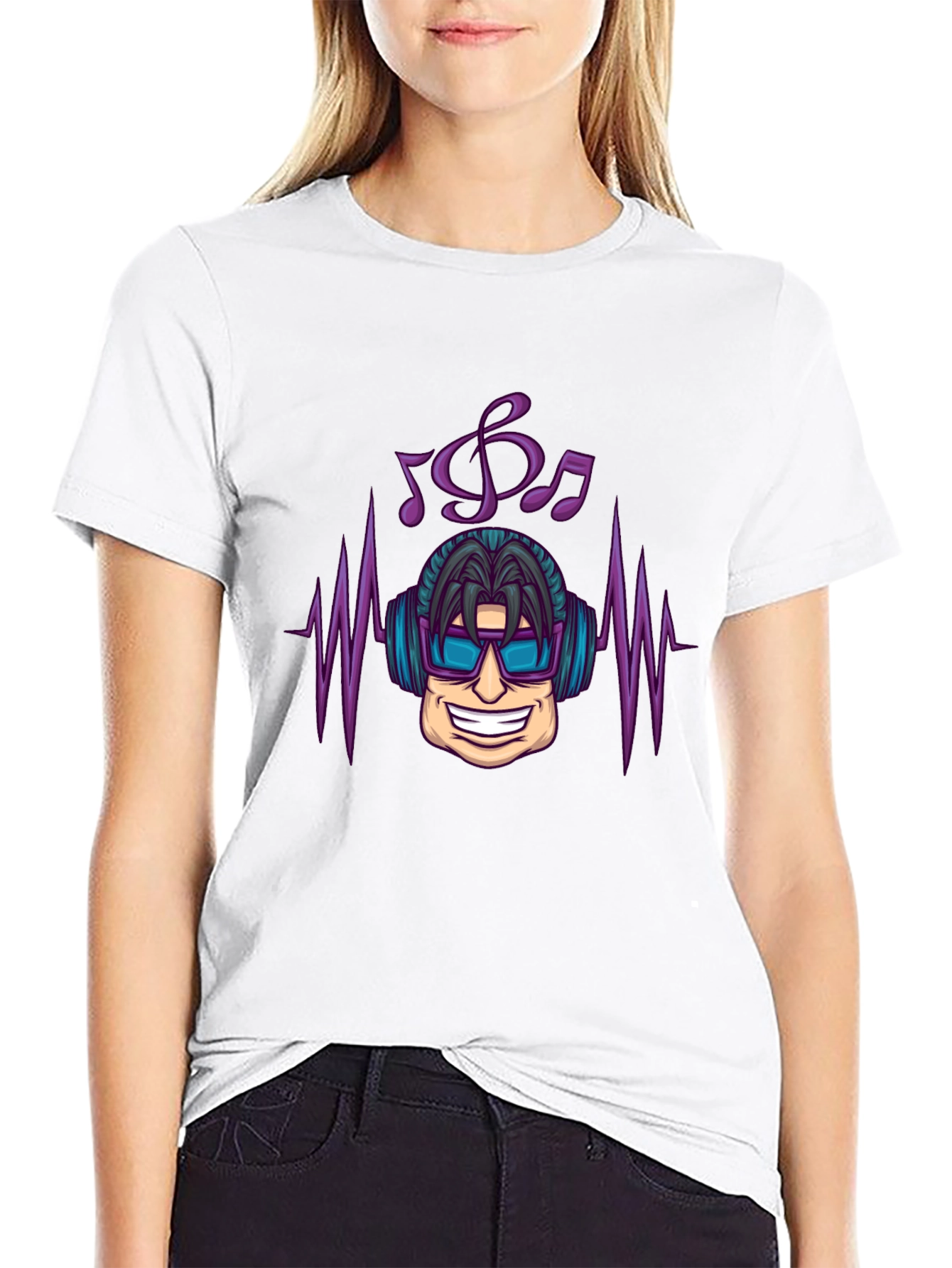 Cool DJ Graphic Black T-Shirt