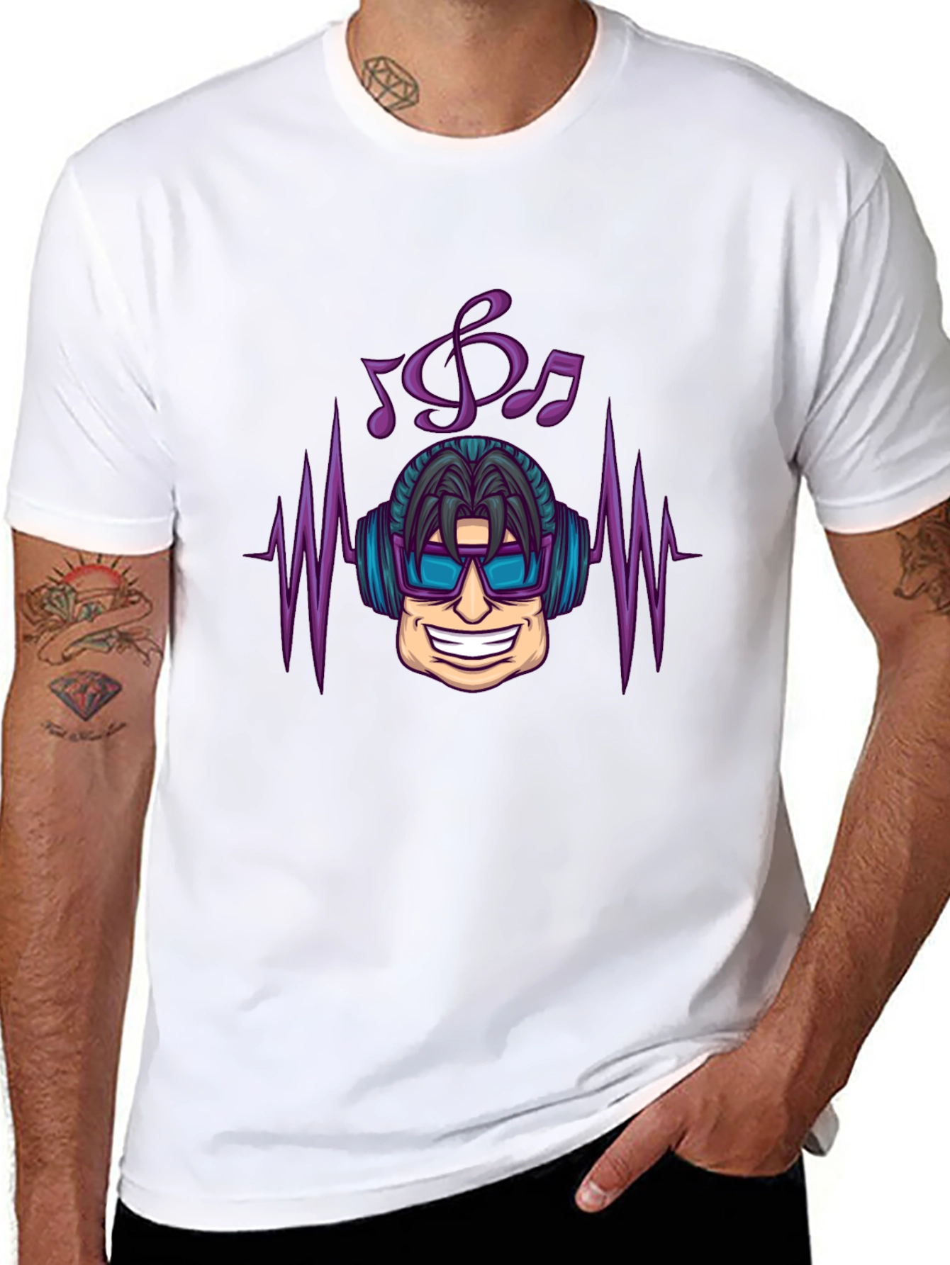 Cool DJ Graphic Black T-Shirt