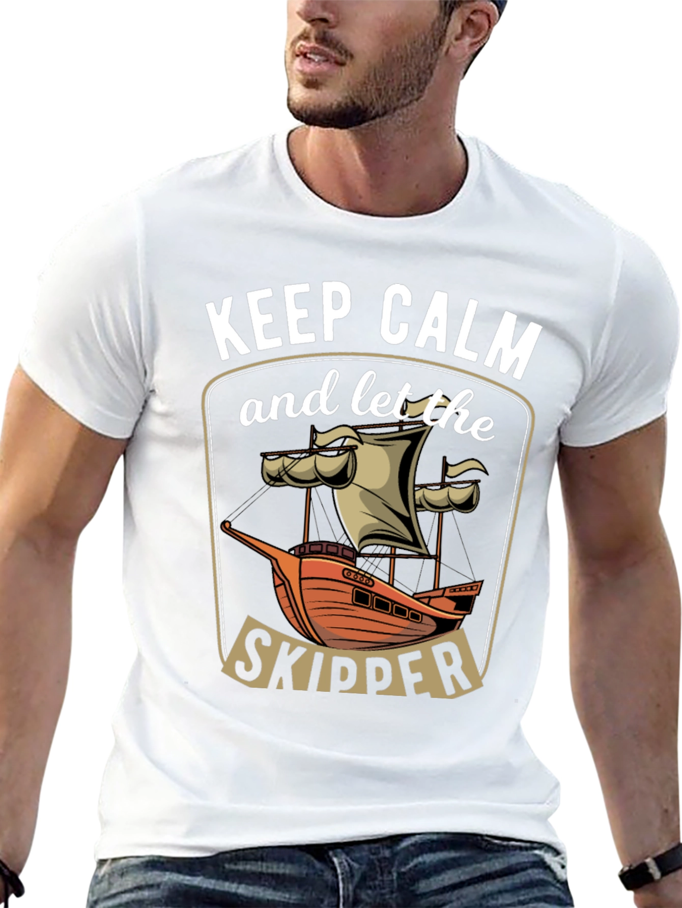 Keep Calm Skipper Graphic T-Shirt