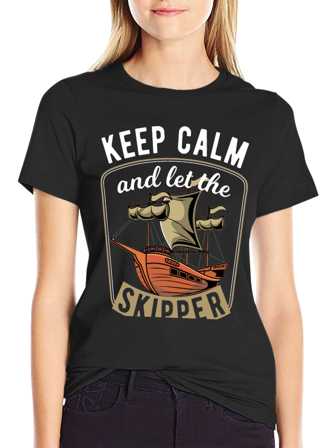 Keep Calm Skipper Graphic T-Shirt