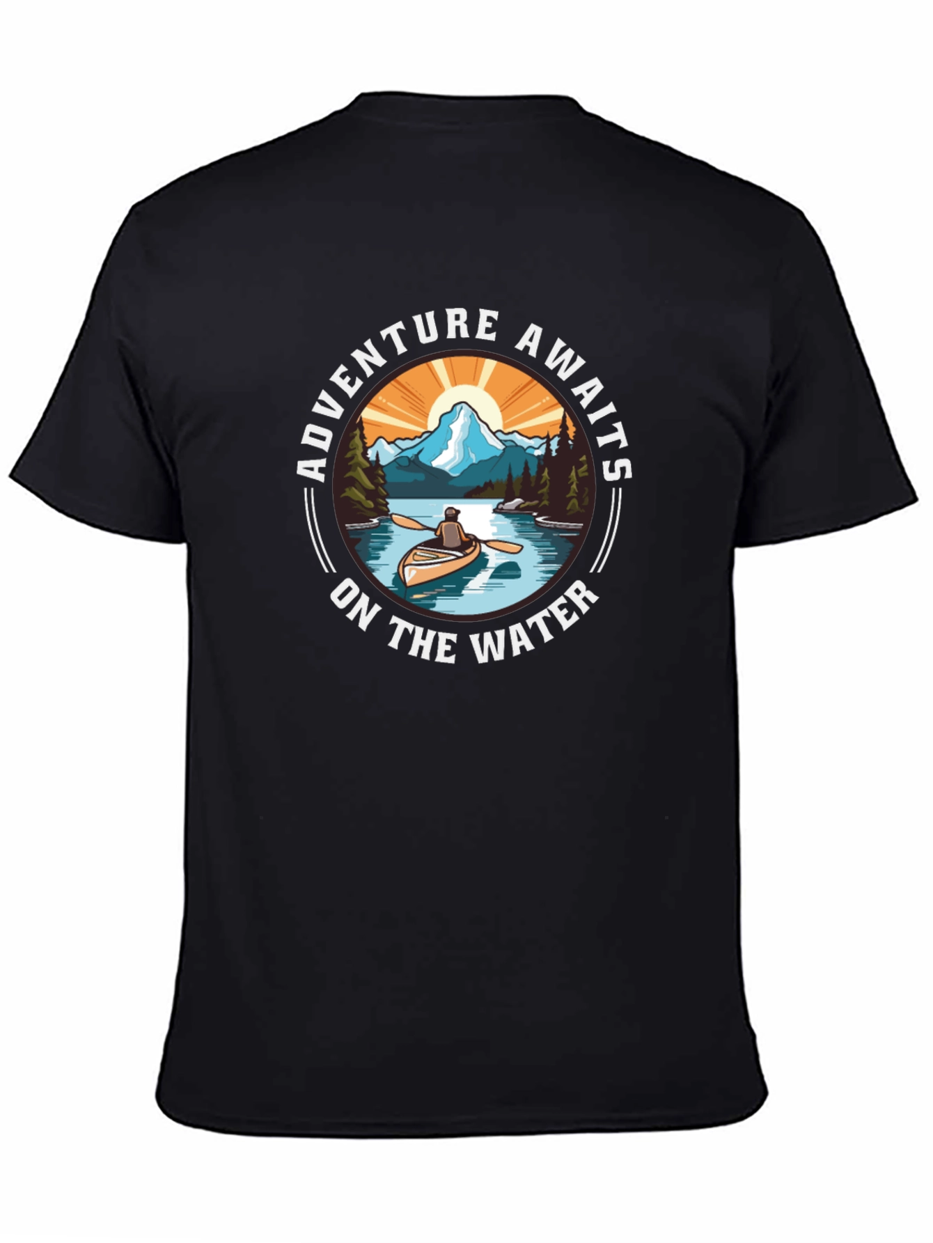 Adventure Awaits Graphic Tee - Outdoor River Design