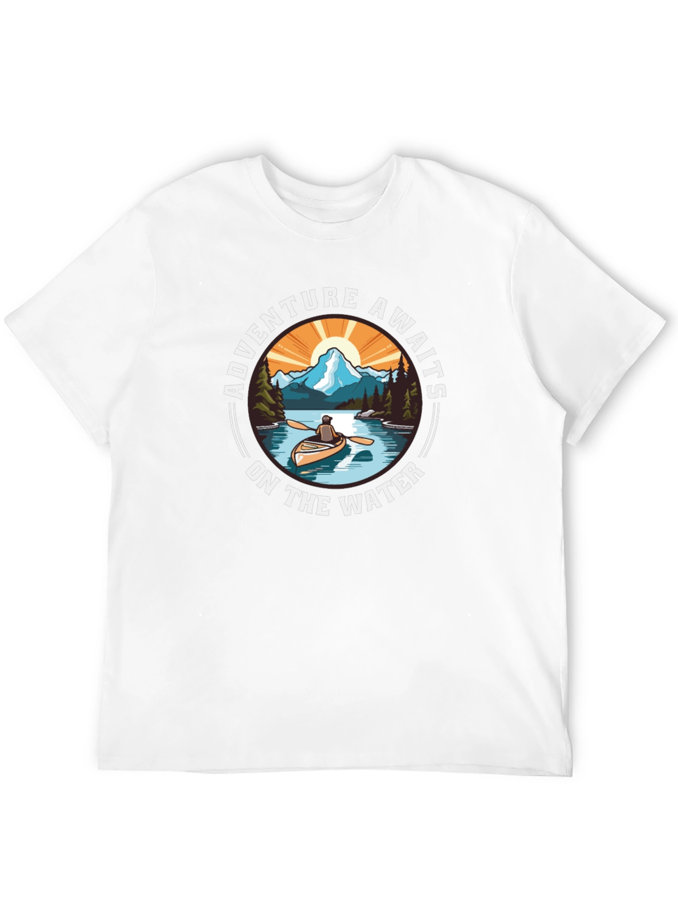 Adventure Awaits Graphic Tee - Outdoor River Design