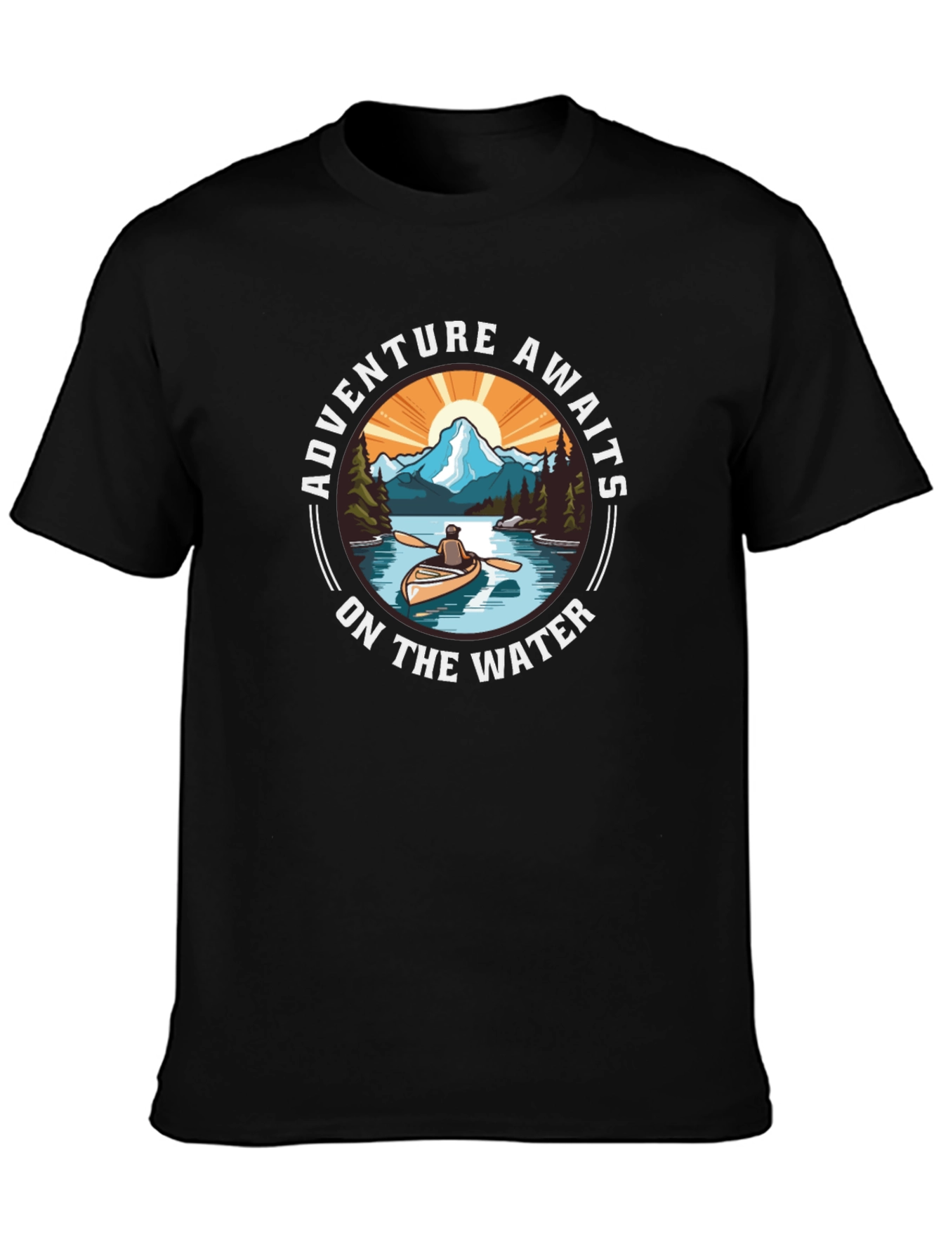 Adventure Awaits Graphic Tee - Outdoor River Design